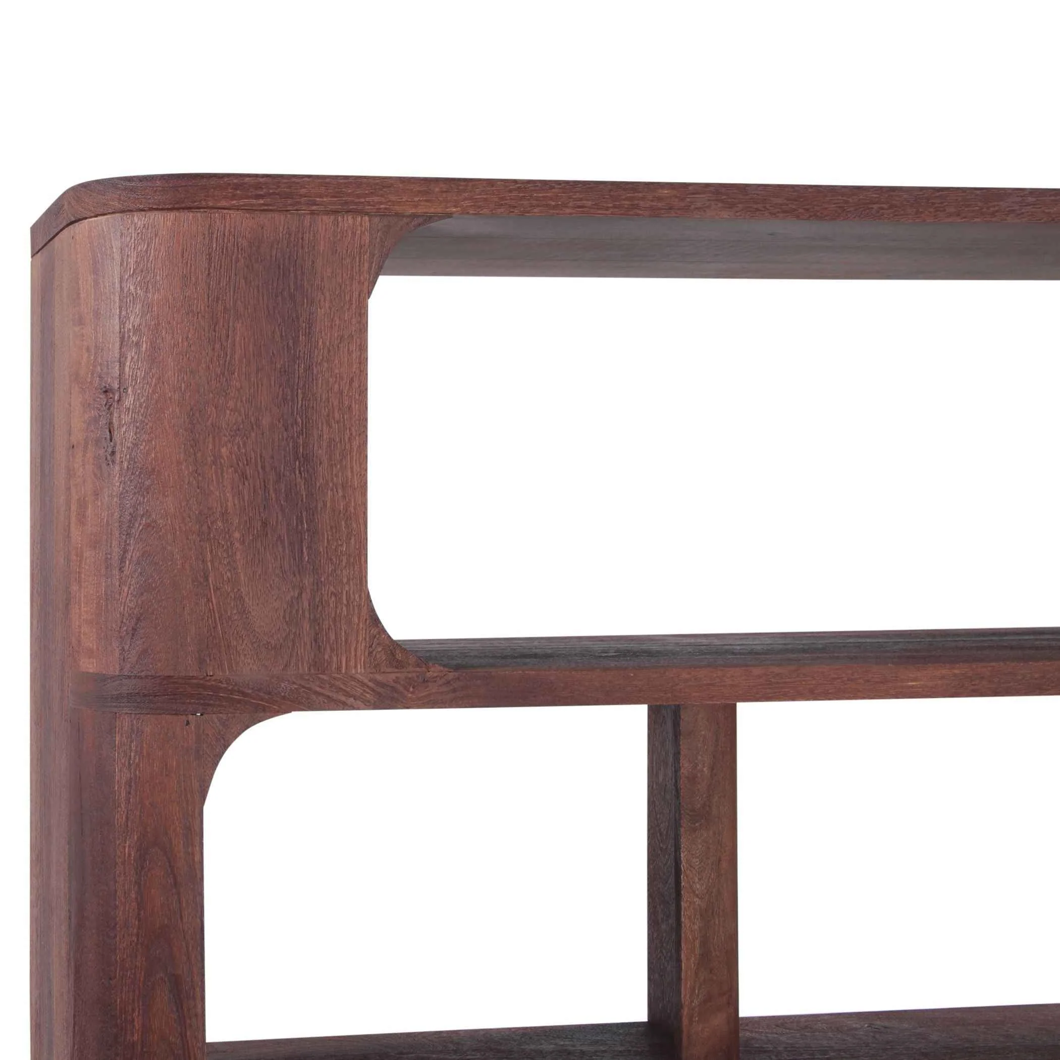 Henderson 69" Tall Bookshelf in Pecan Brown - Image 4