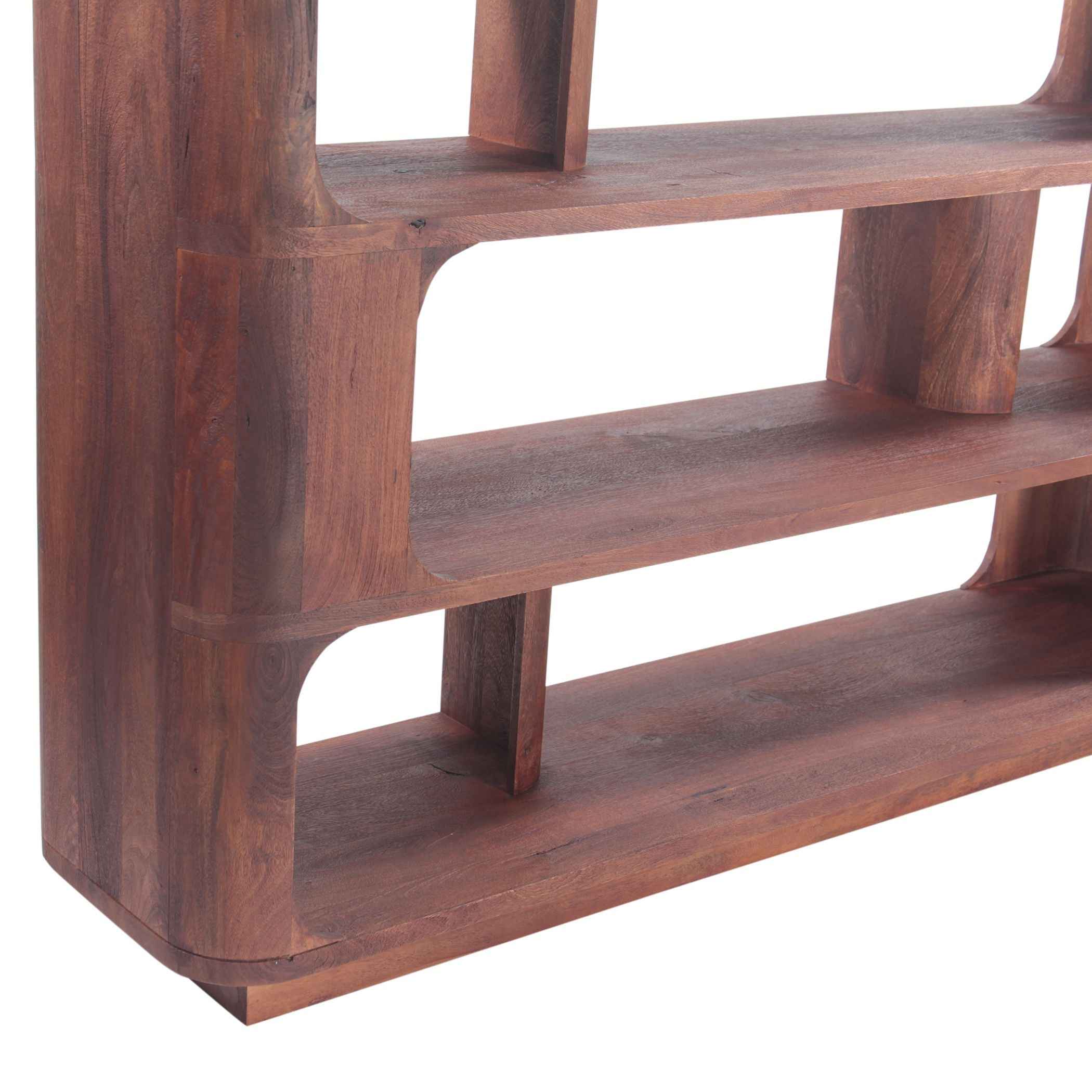 Henderson 69" Tall Bookshelf in Pecan Brown - Image 5