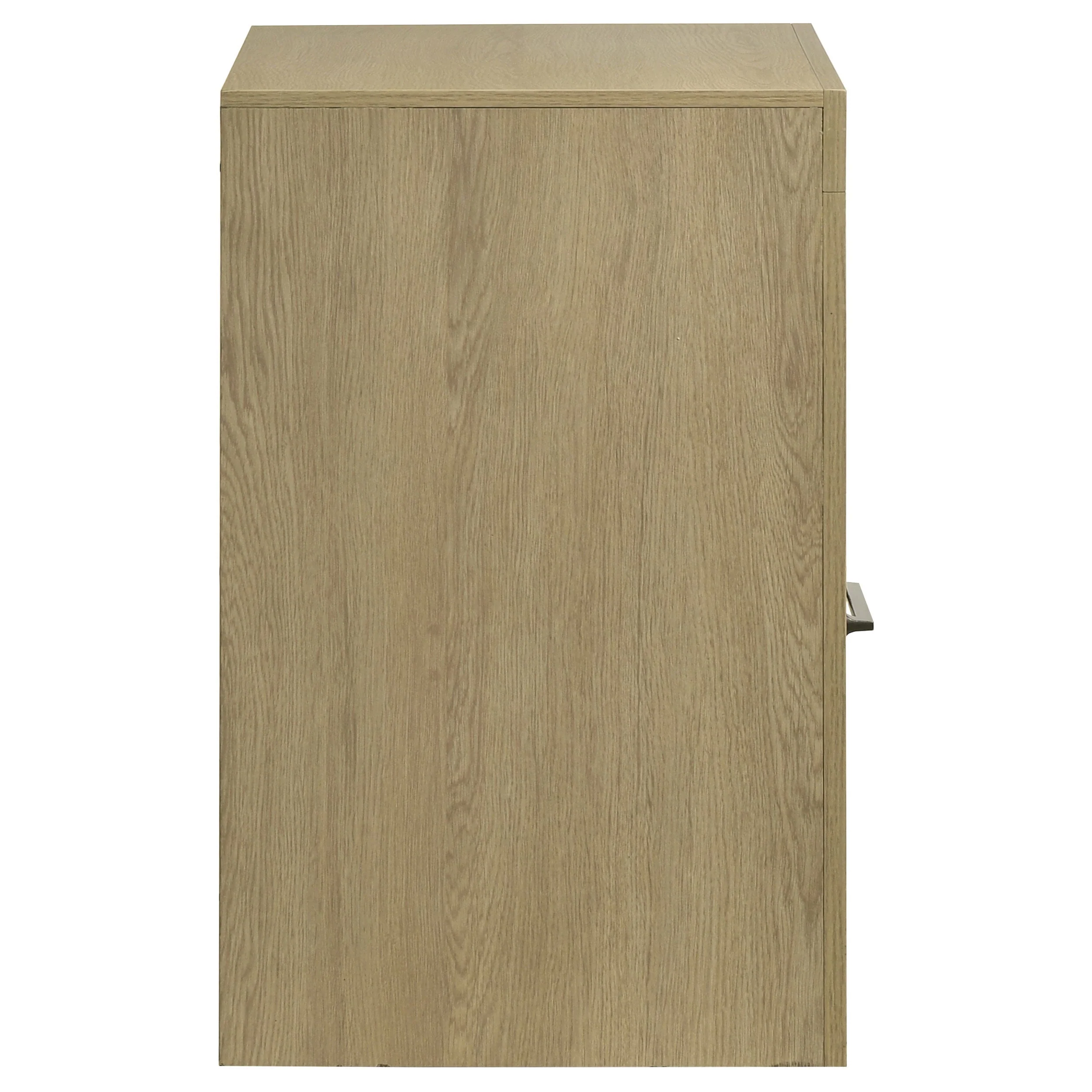 Hendricks Light Oak 1-drawer Nightstand Bedside Table with Cubby - Image 8