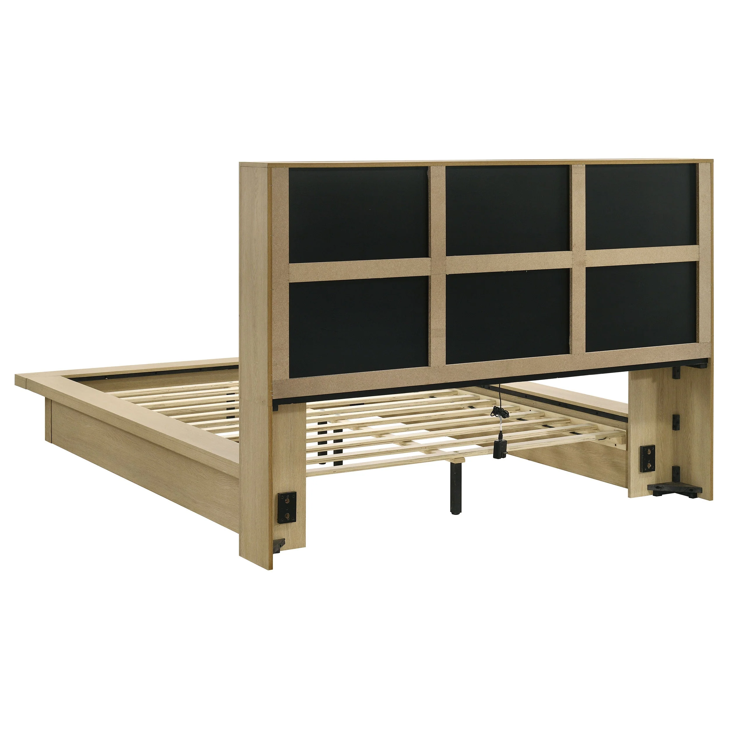 Hendricks Light Oak 4-piece Queen Bedroom Set - Image 3