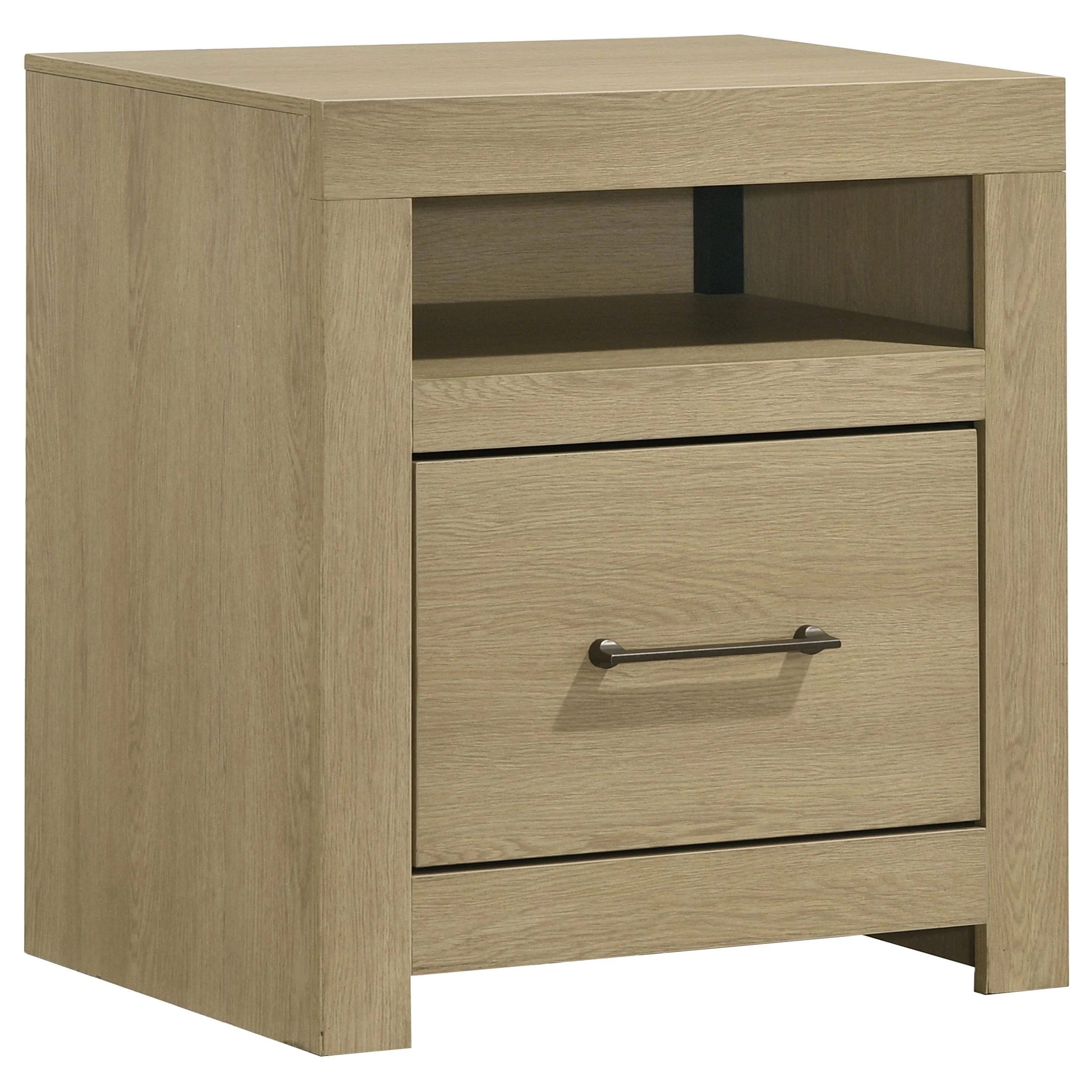 Hendricks Light Oak 5-piece Eastern King Bedroom Set - Image 4