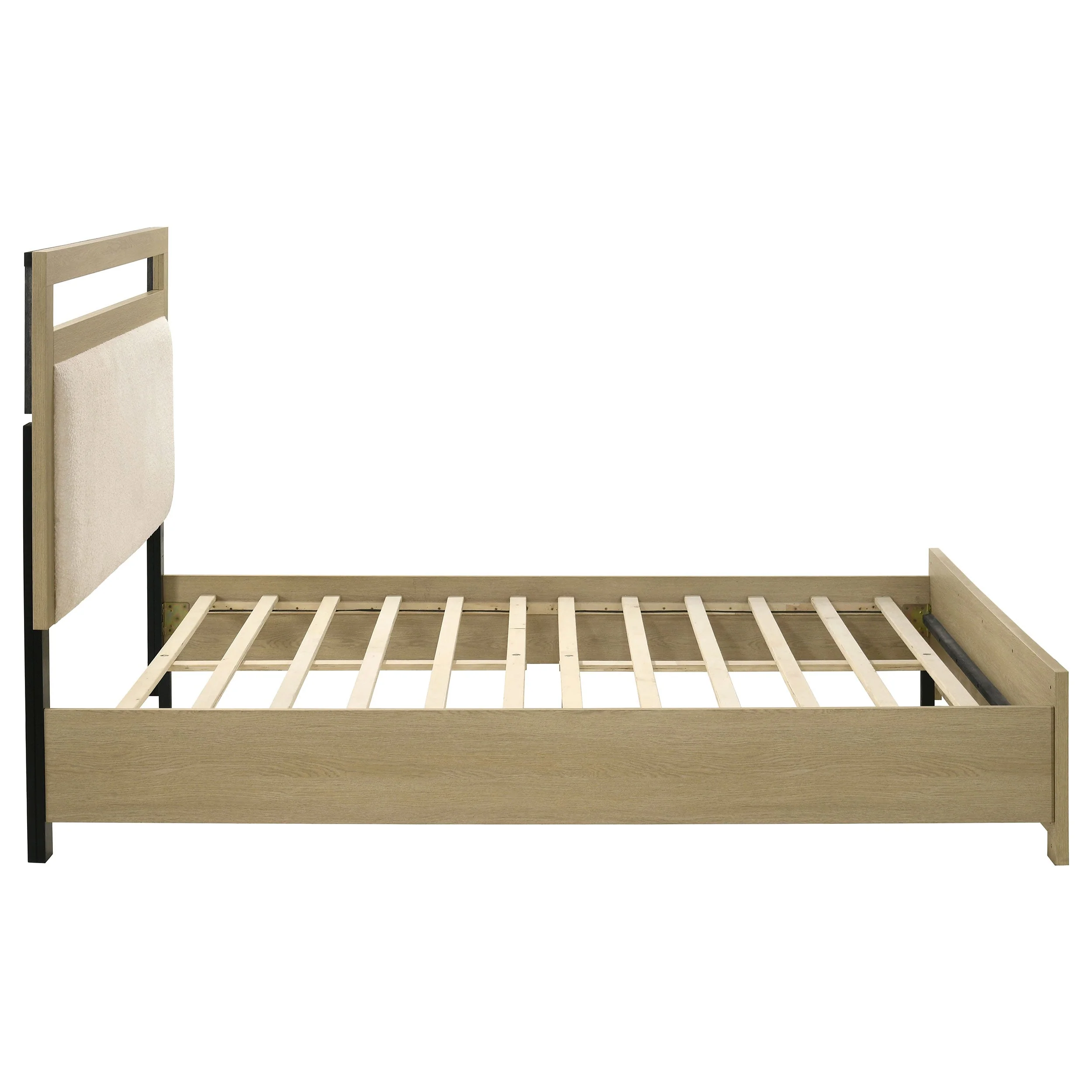 Hendricks Light Oak Queen Panel Headboard Platform Bed - Image 5