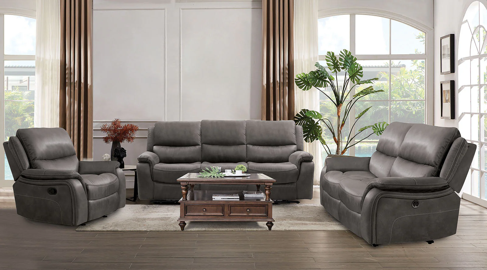Henricus Dark Gray Sofa - Image 2