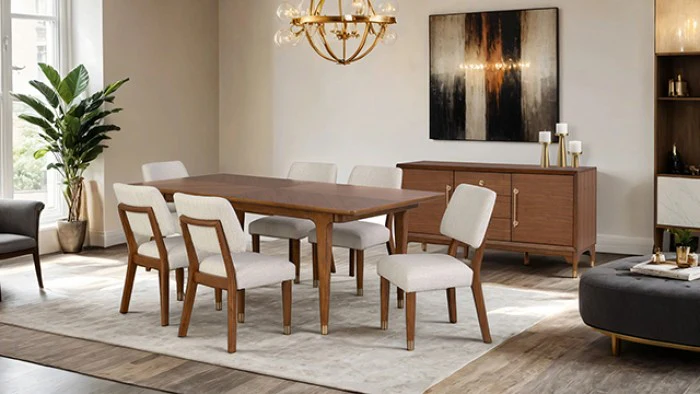 Hepburne Walnut 7-Piece Dining Room Set