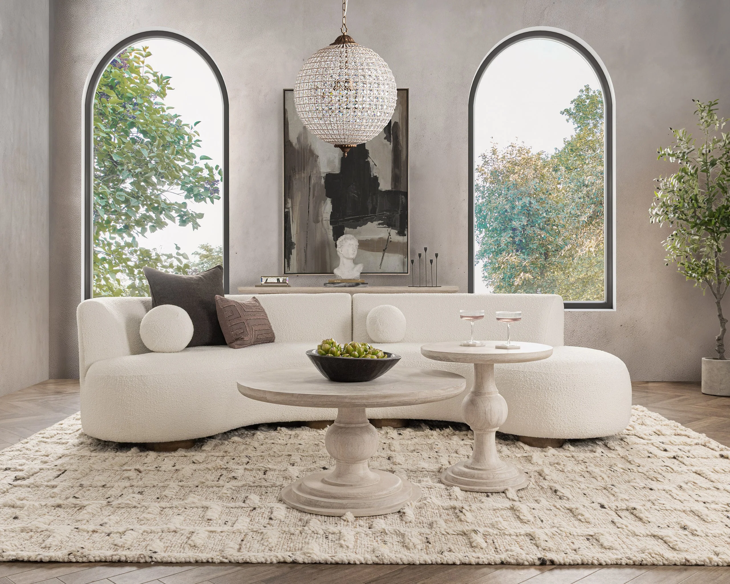 Hera Coffee Table - Creamwood - Image 8