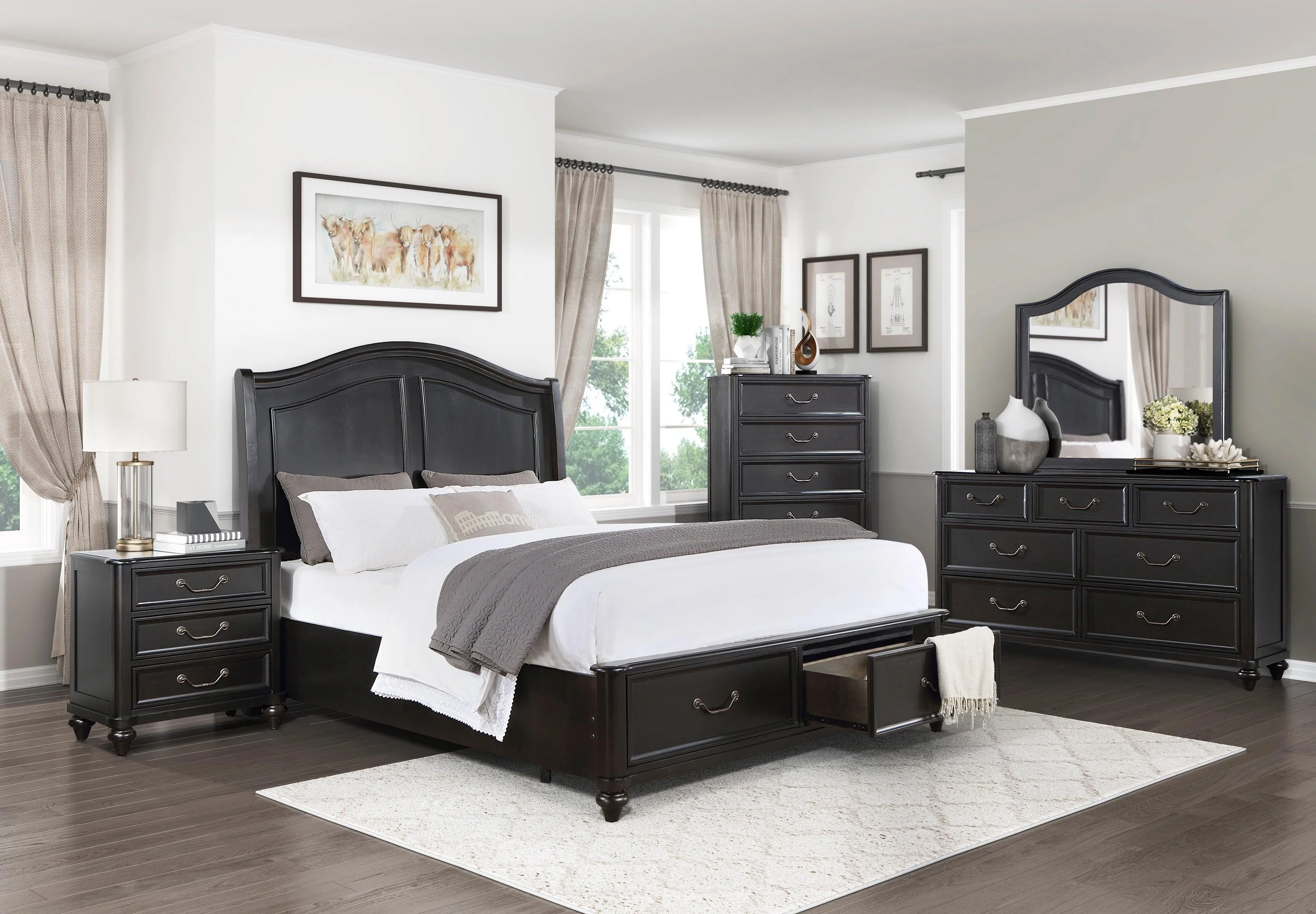 Herman Charcoal Brown Dresser - Image 2
