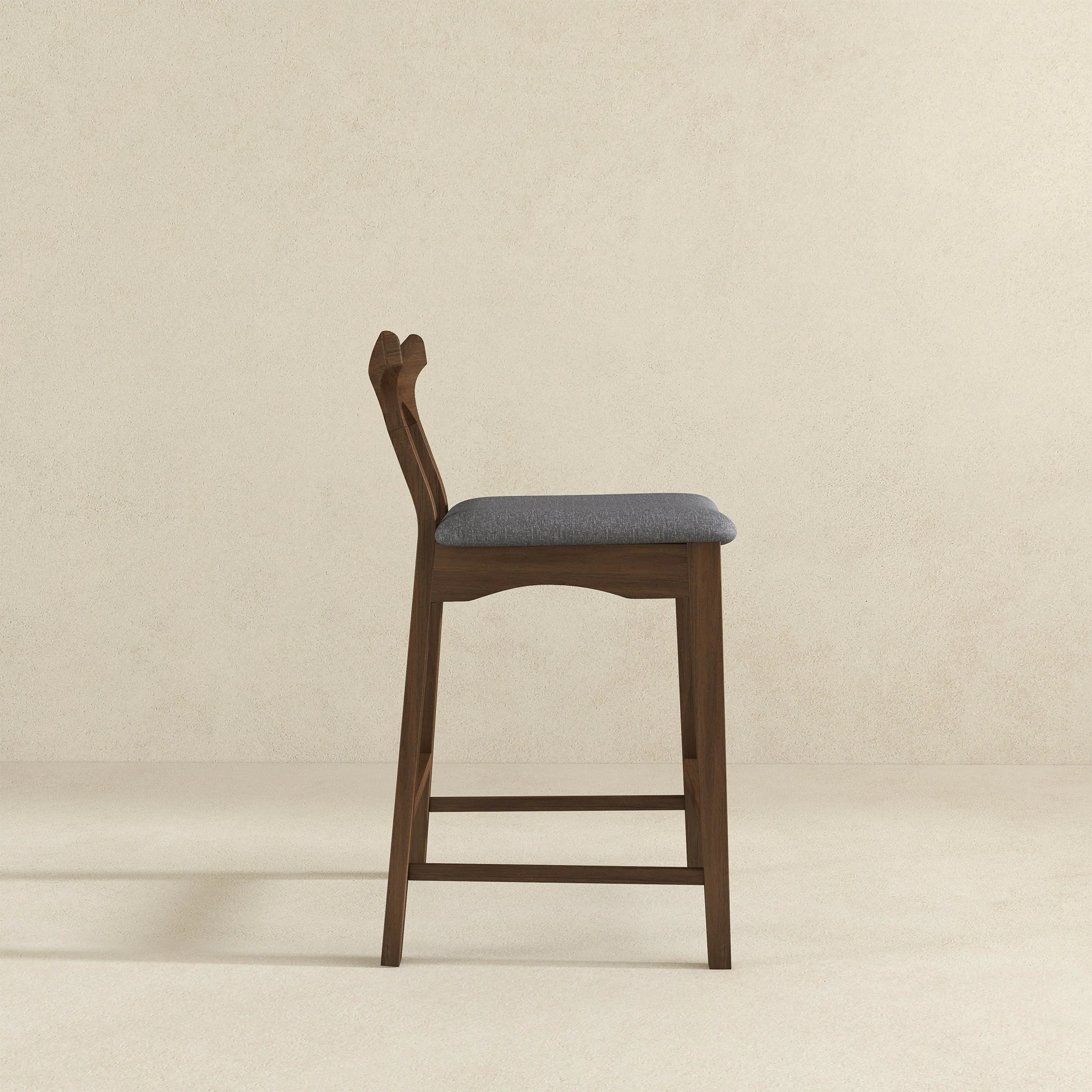 Hester Solid Wood Upholstered Square Bar Chair (Set Of 2) - Image 4
