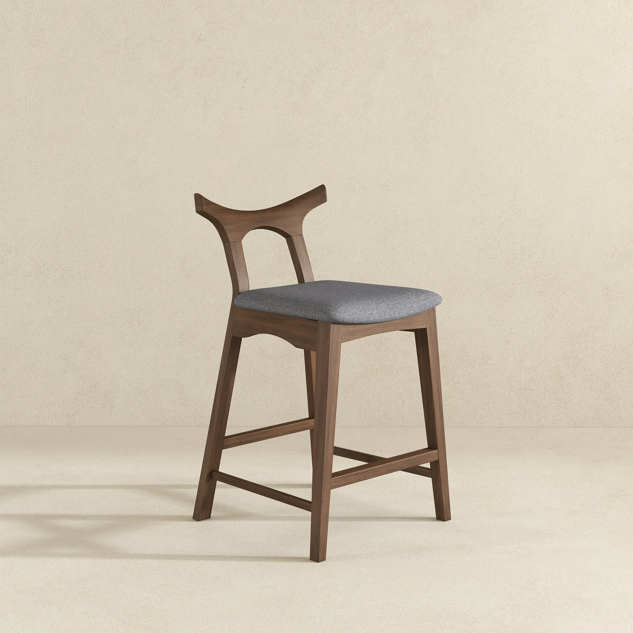 Hester Solid Wood Upholstered Square Bar Chair (Set Of 2) - Image 5