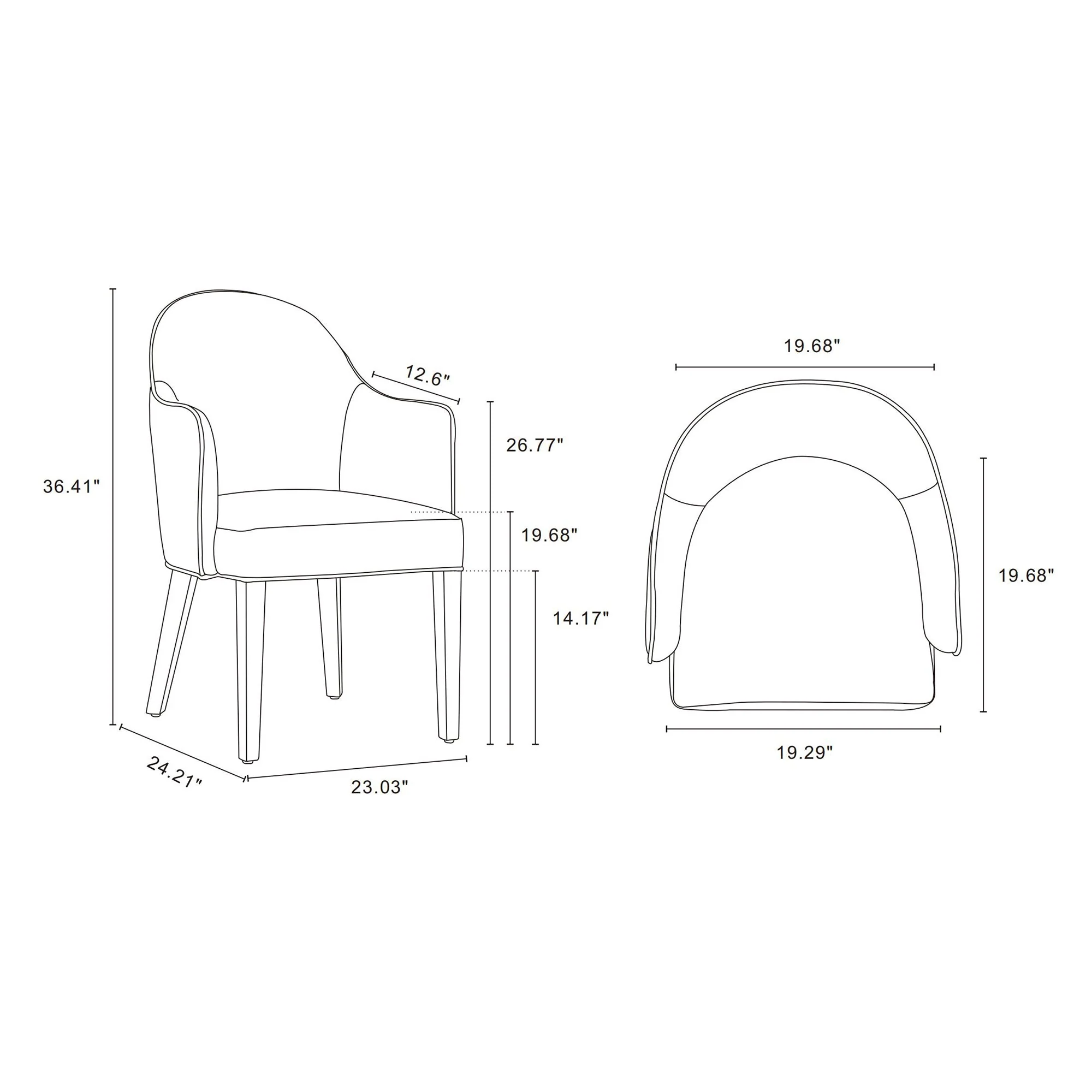 Hillman Dining Armchair in Sand (set of 2) - Image 3