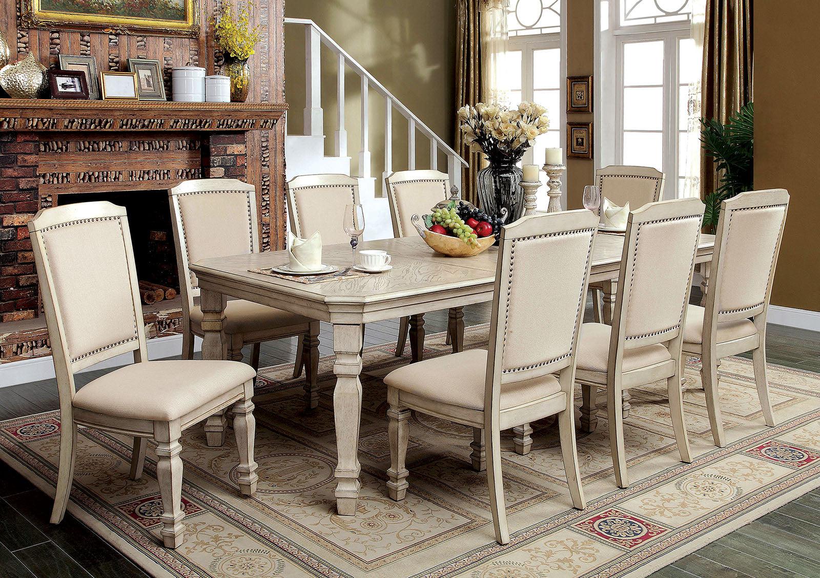 Holcroft Antique White/Ivory Dining Table Only