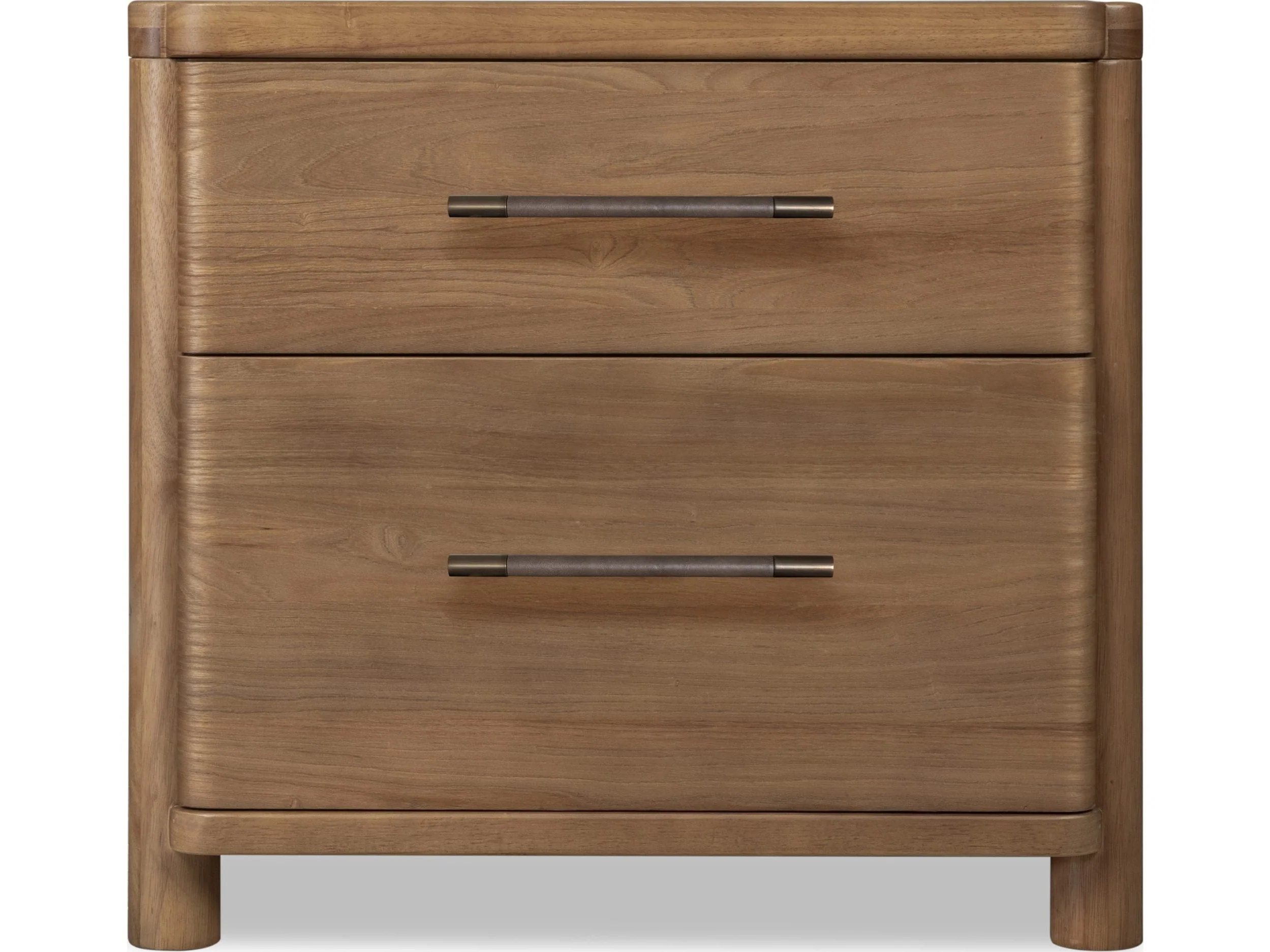 Hollis Cabin Glow Two Drawer Nightstand w/CM
