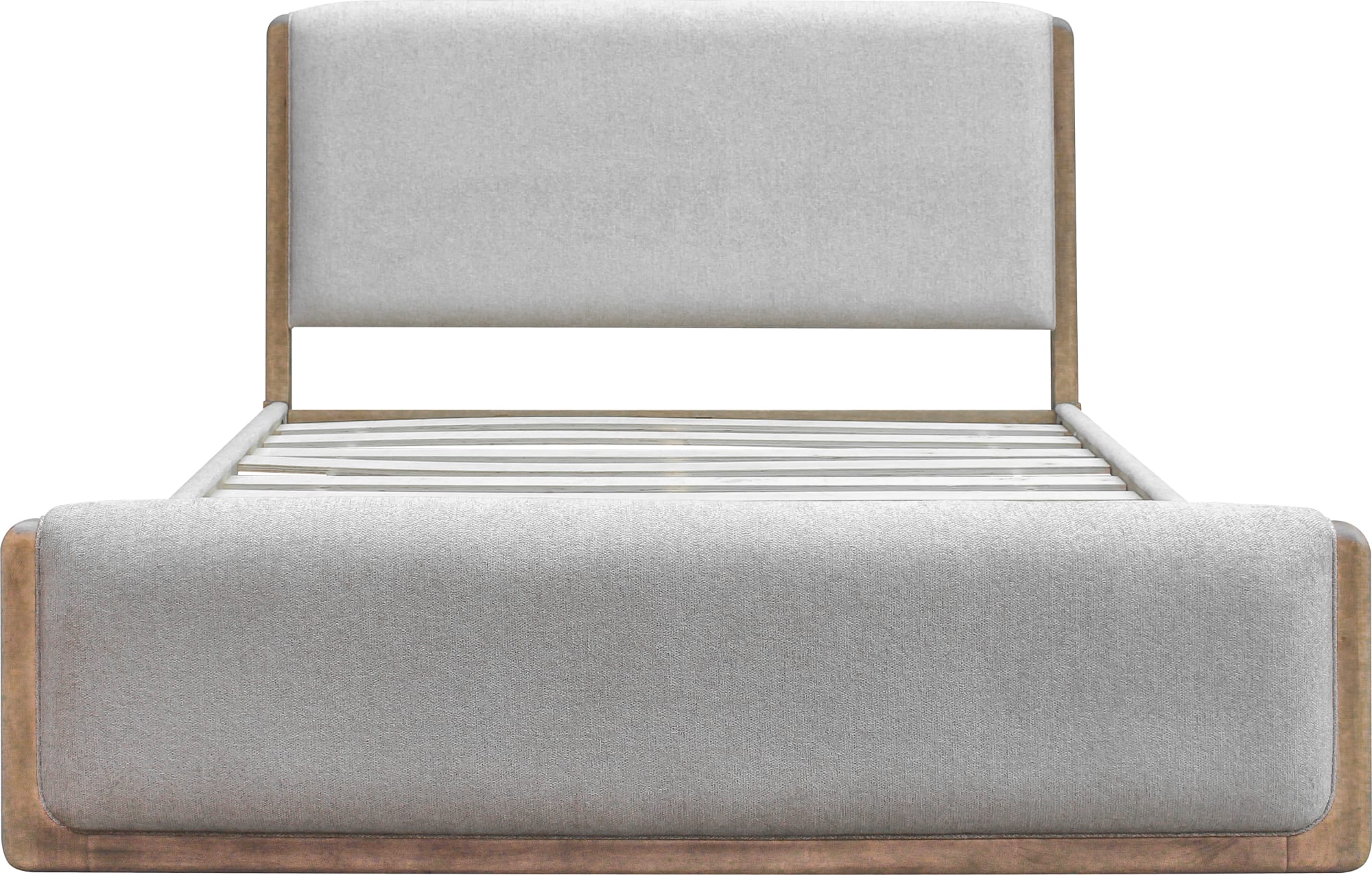 Hollis Sweater Grey/Cabin Glow Upholstered Queen Bed - Image 2