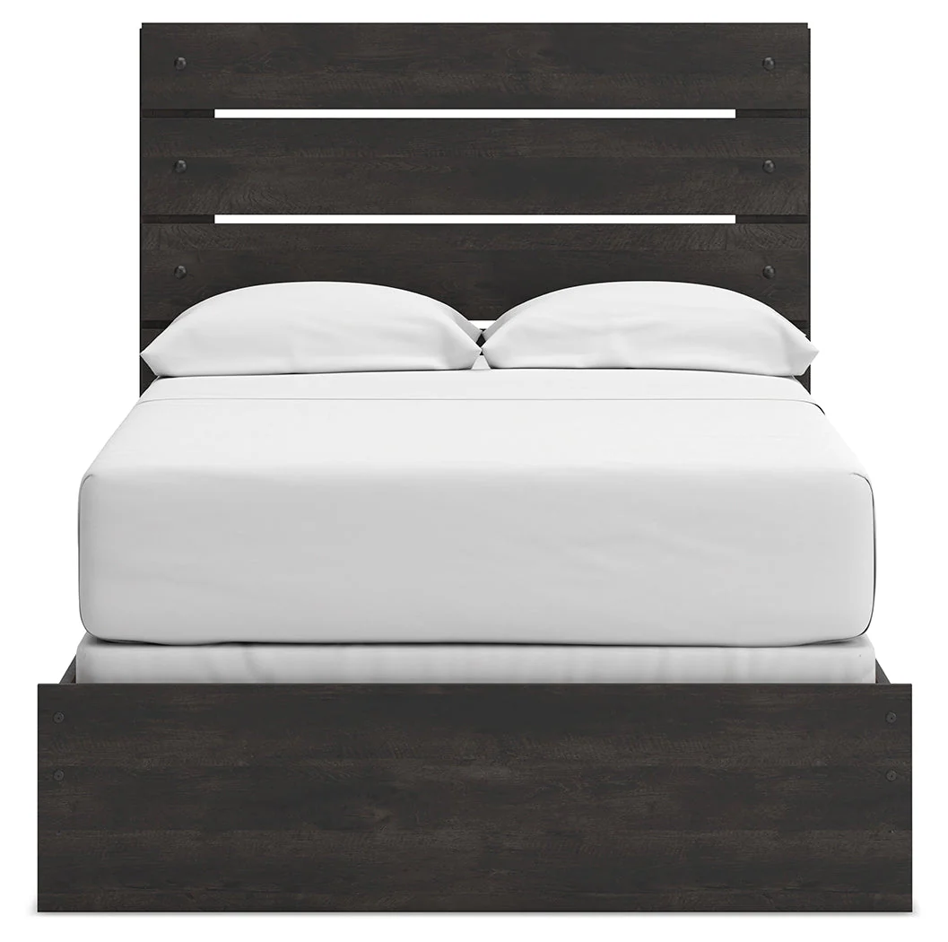 Hollivern Dark Gray Full Panel Bed - Image 6