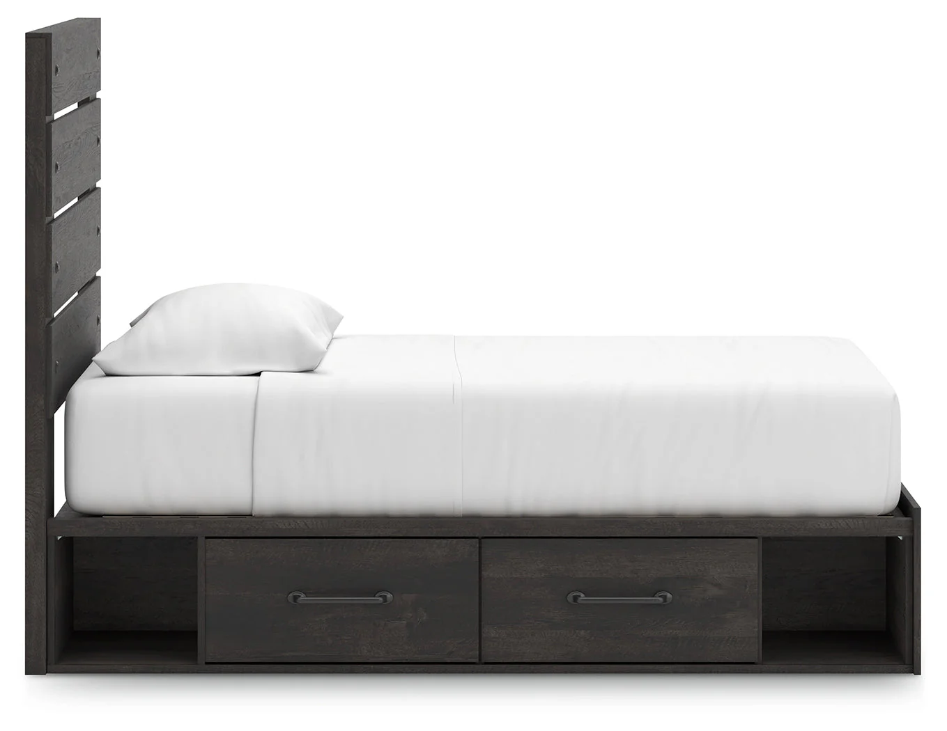 Hollivern Dark Gray Twin Panel Storage Bed - Image 10