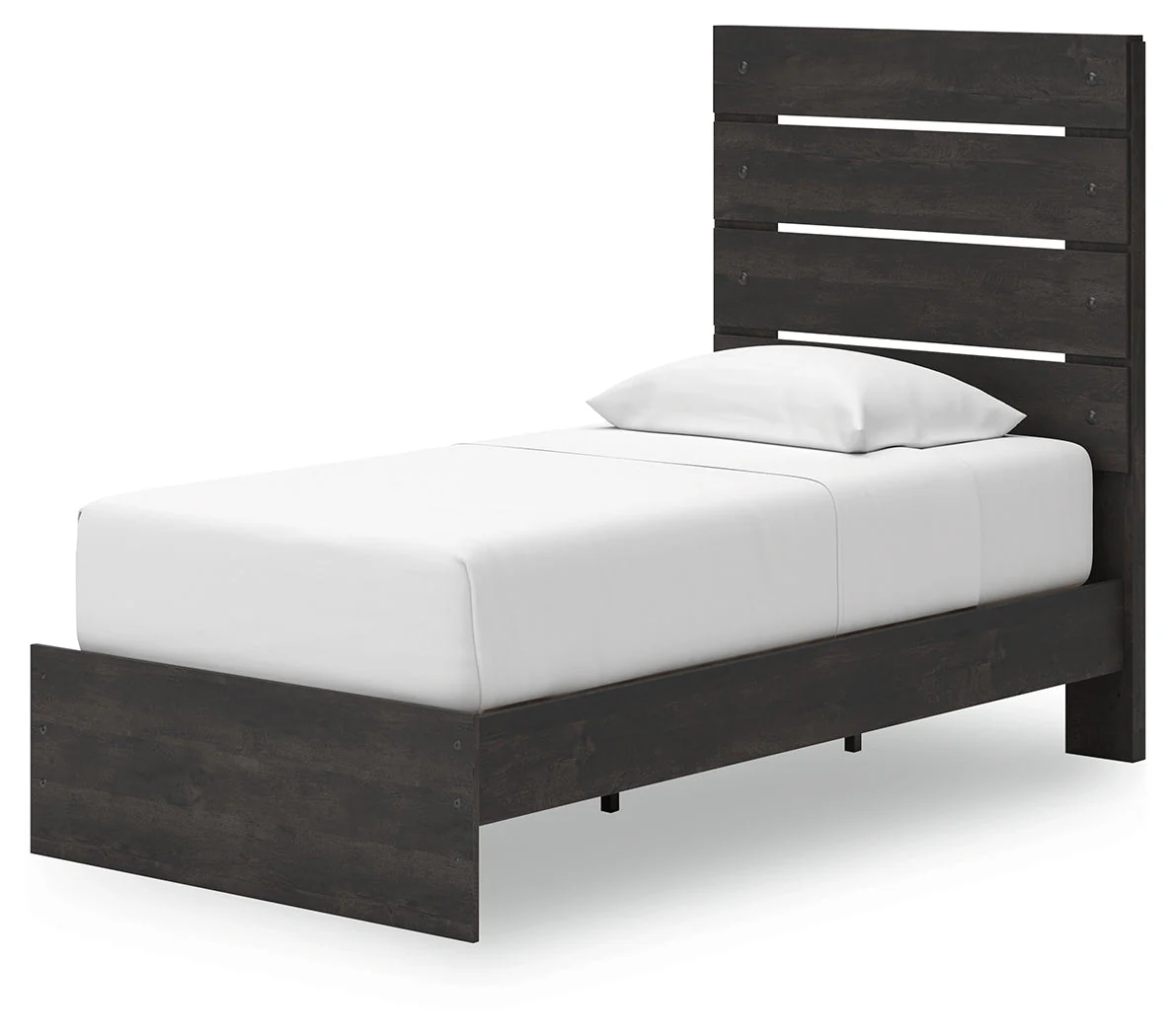 Hollivern Dark Gray Twin Panel Storage Bed - Image 6
