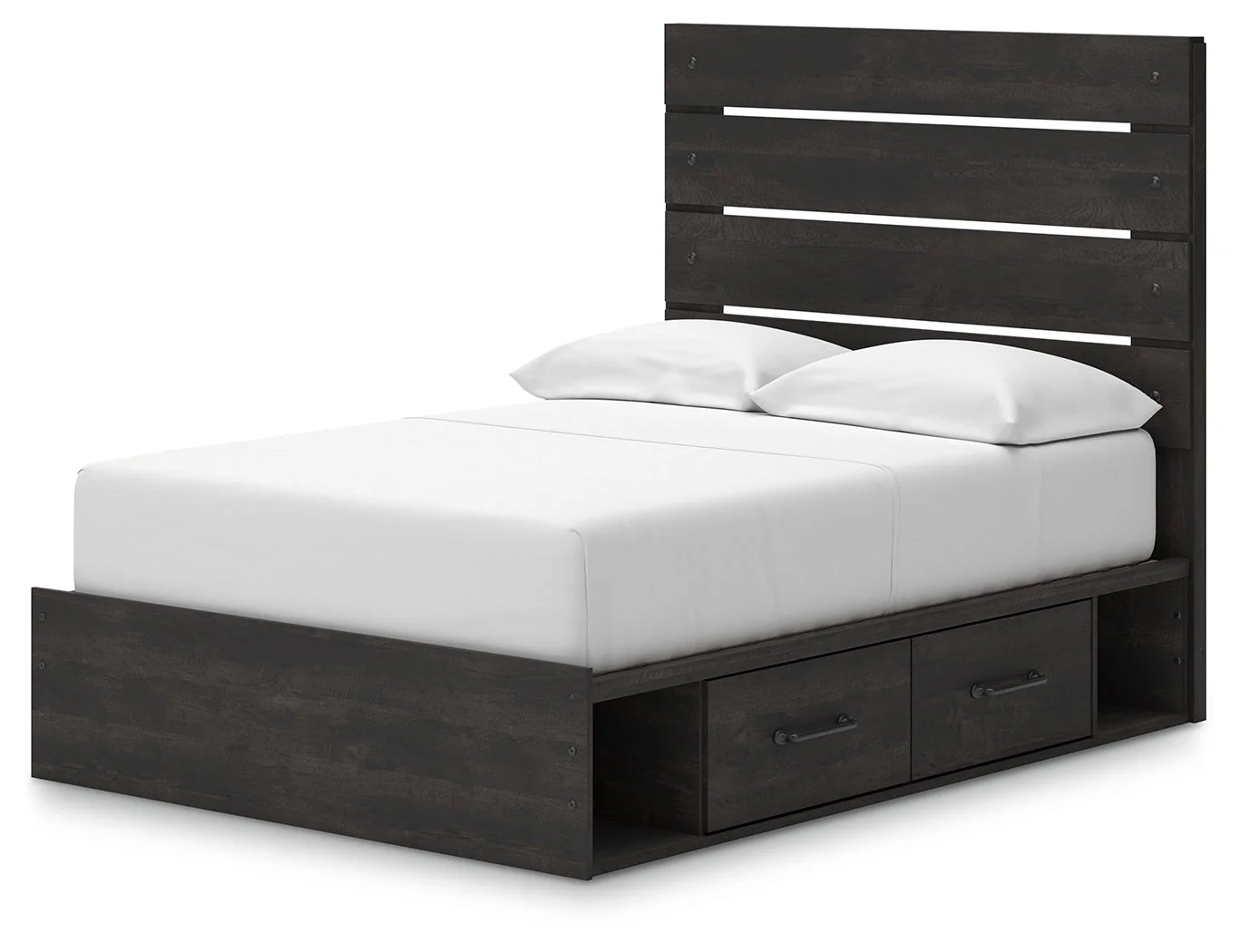 Hollivern Full Panel Bed with Storage with Mirrored Dresser, Chest and Nightstand in Dark Gray - Image 24