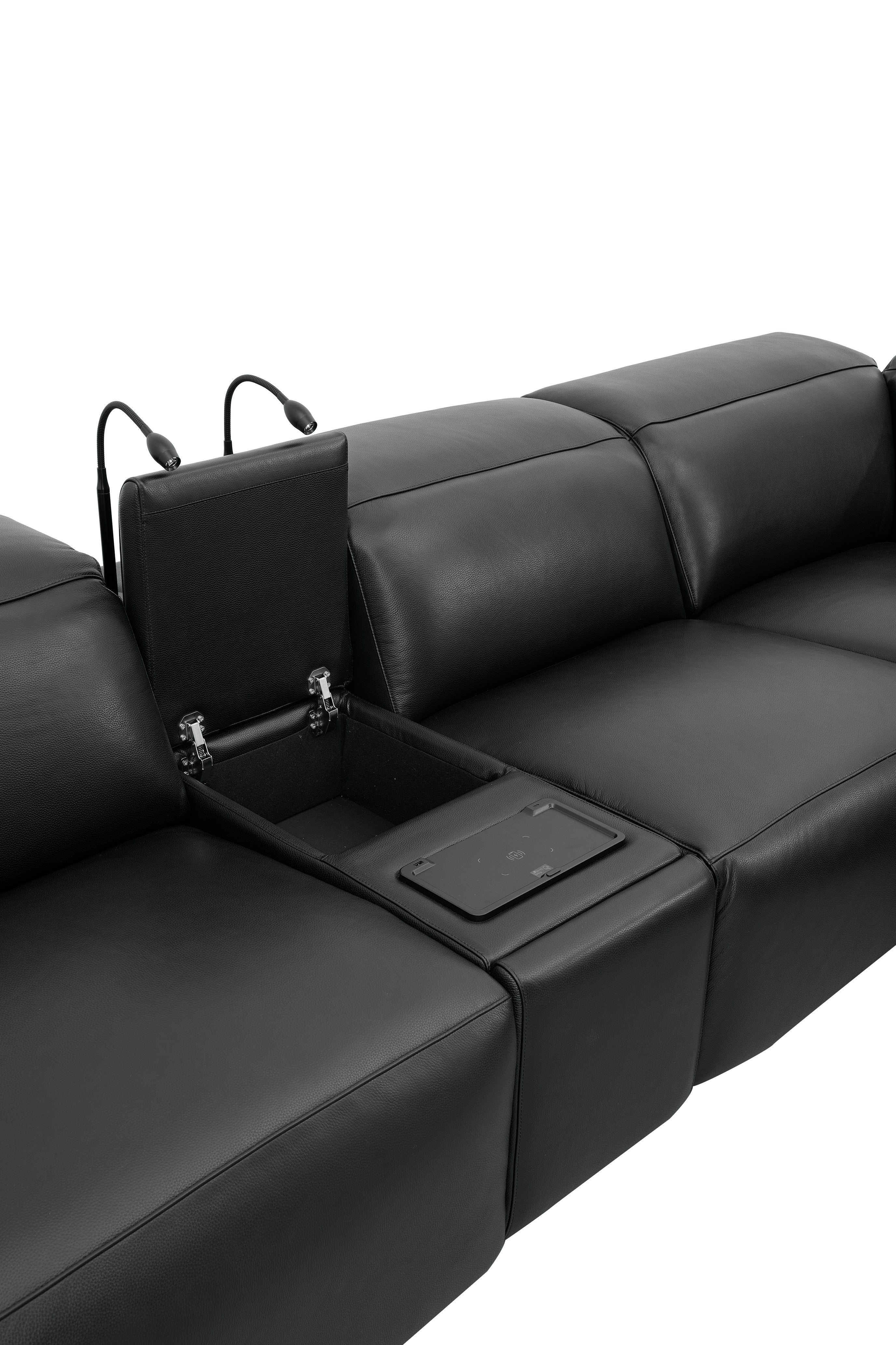 Holly Black Power Reclining Corner Sectional - Image 10