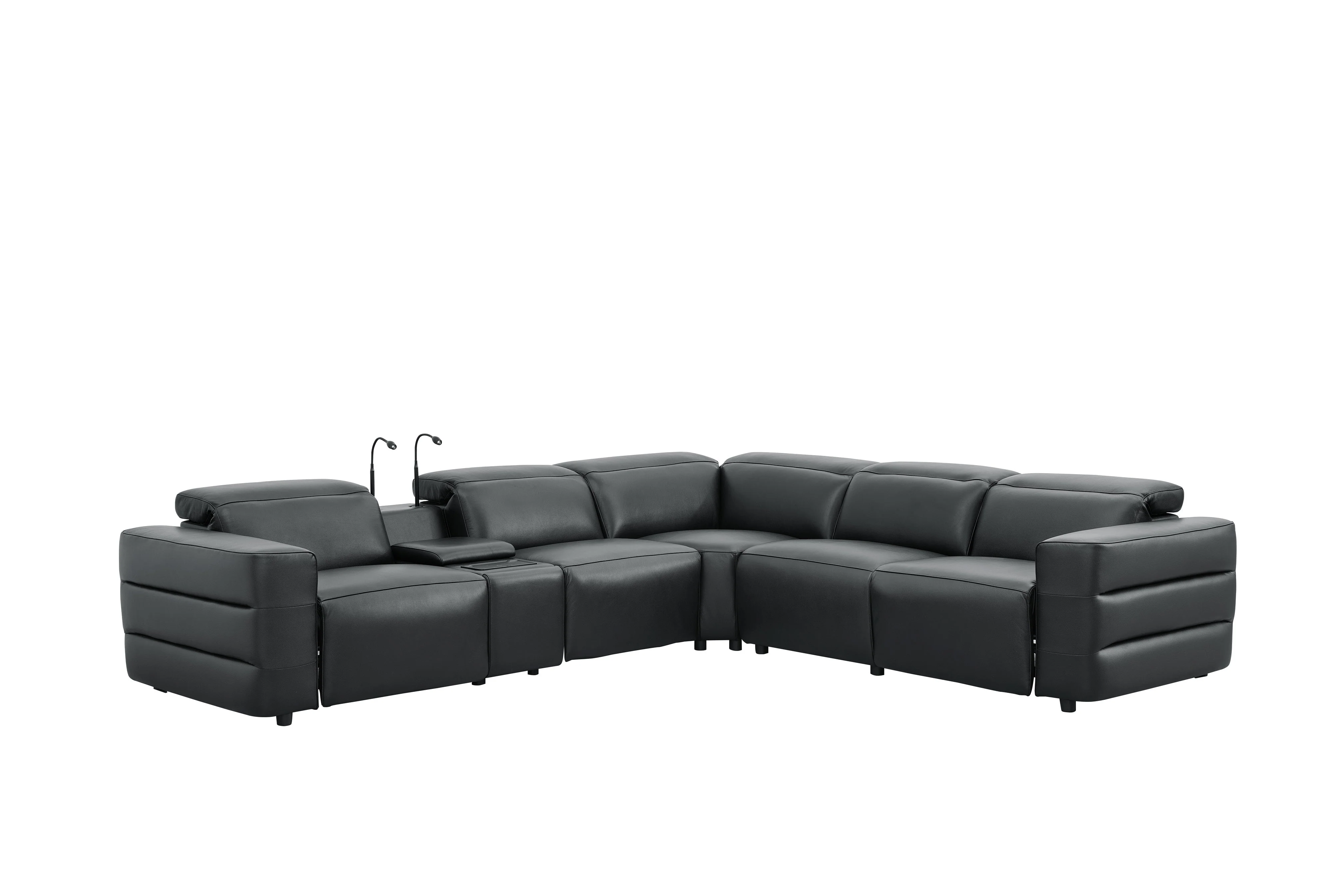 Holly Black Power Reclining Corner Sectional - Image 5