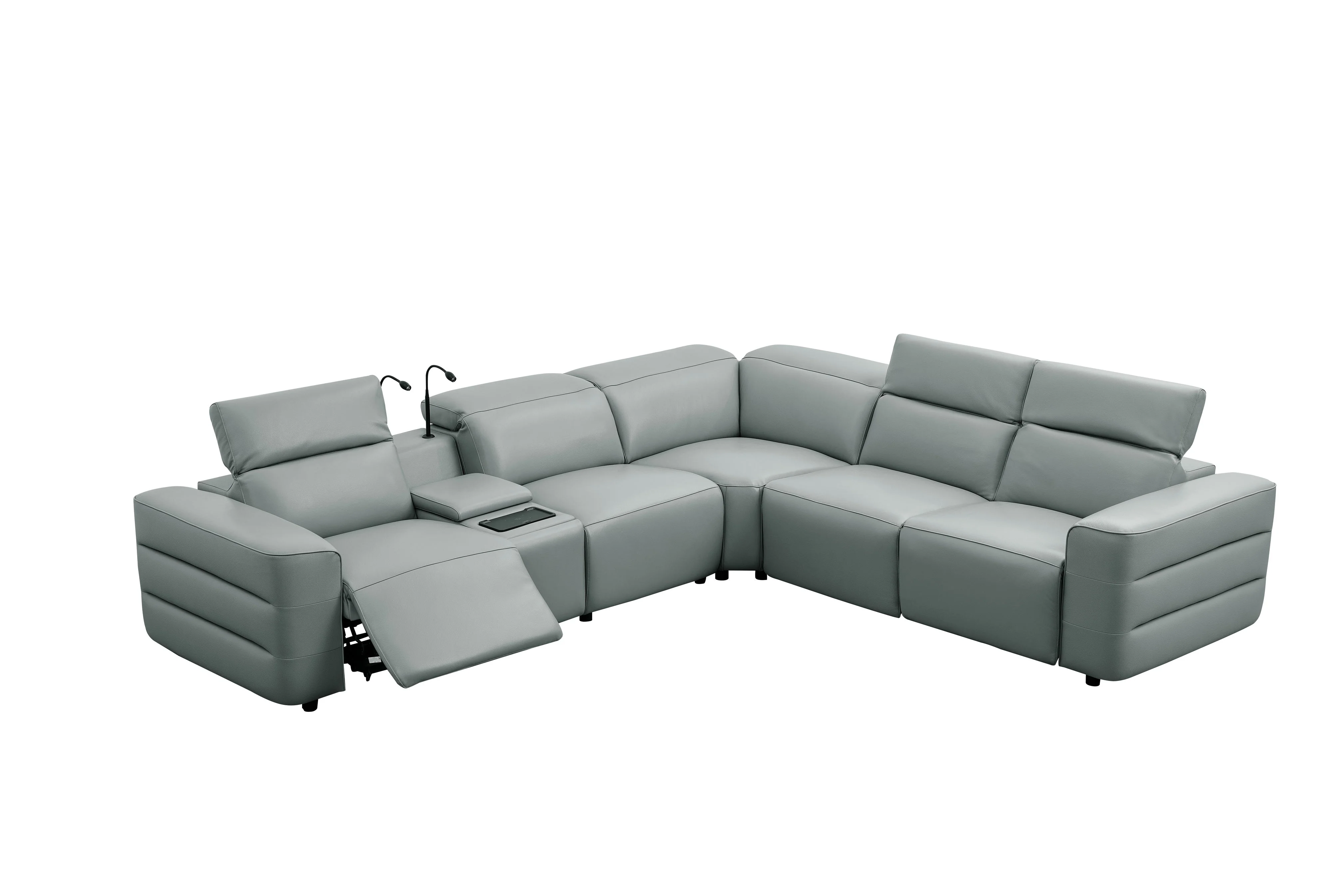 Holly Grey Power Reclining Corner Sectional - Image 6