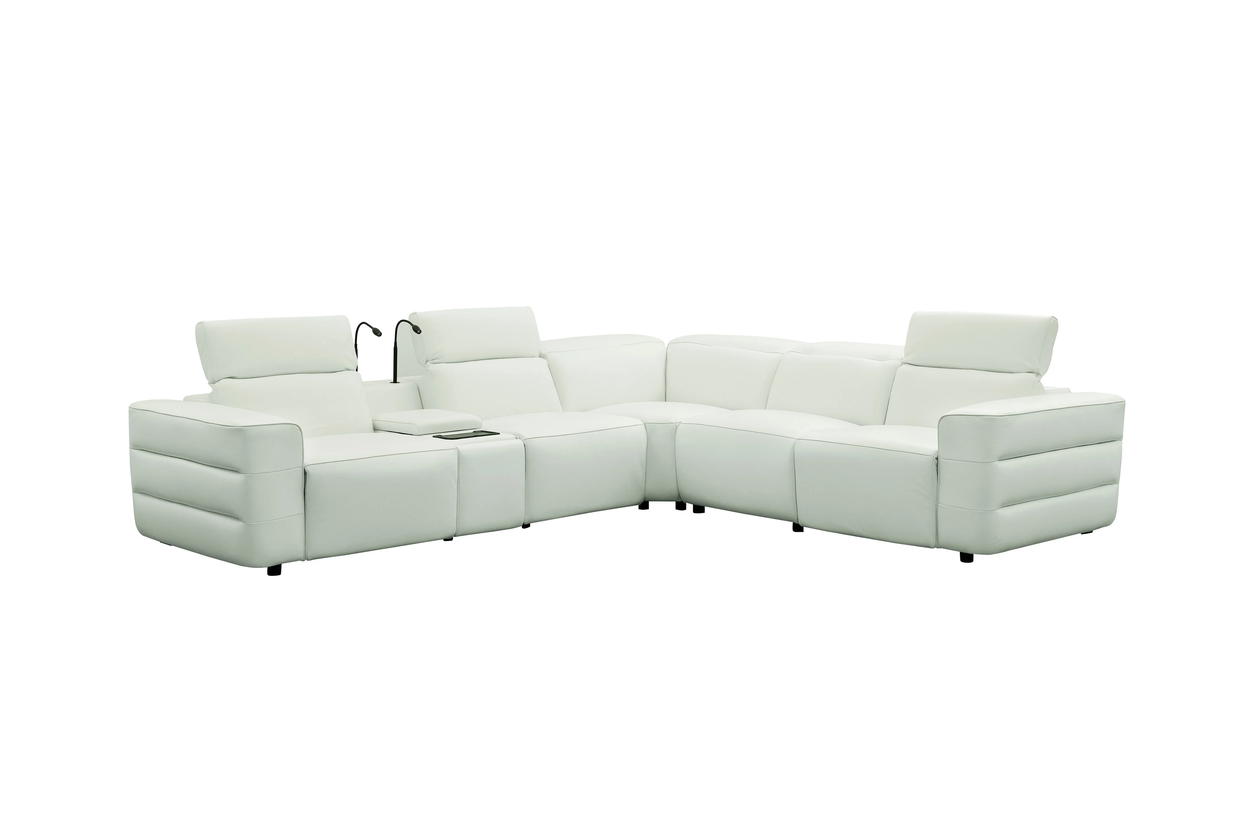 Holly White Power Reclining Corner Sectional - Image 5
