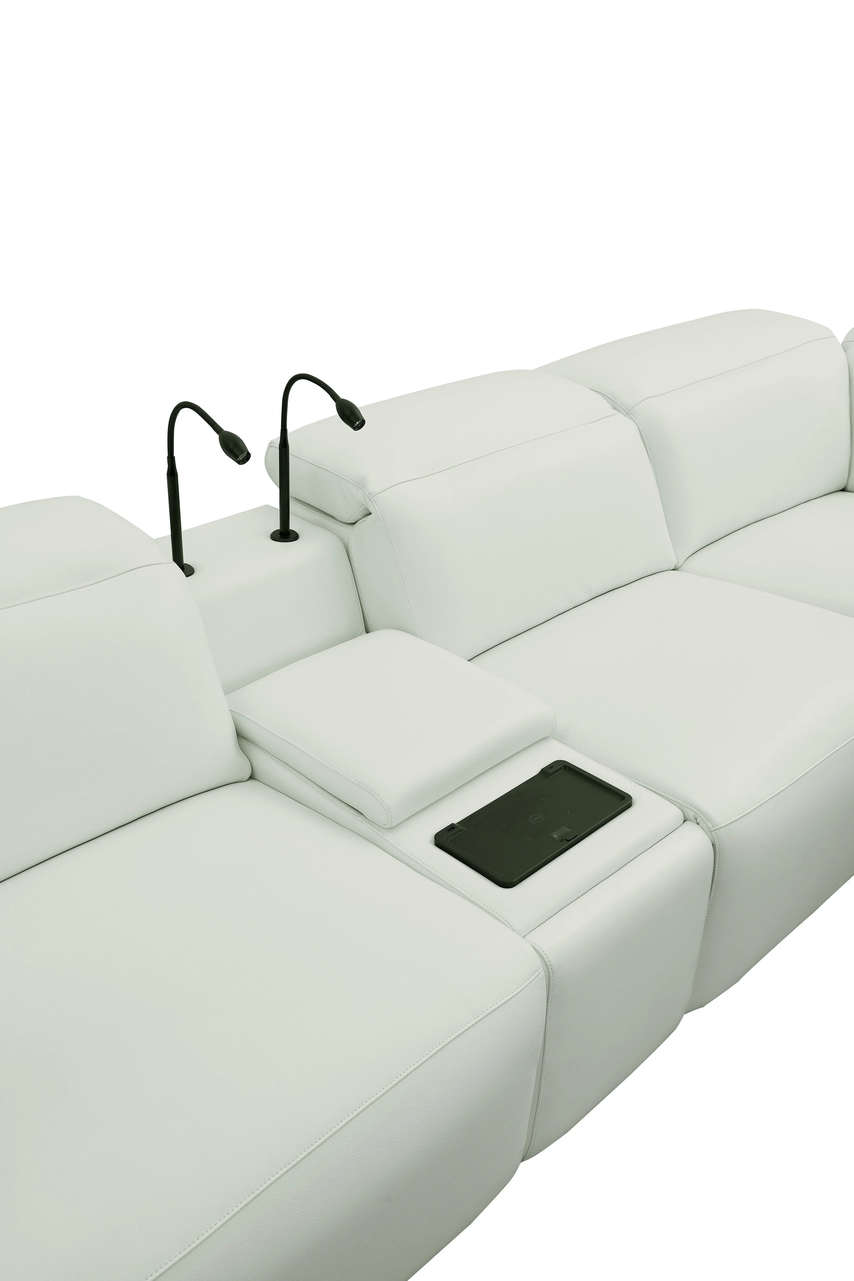 Holly White Power Reclining Corner Sectional - Image 8