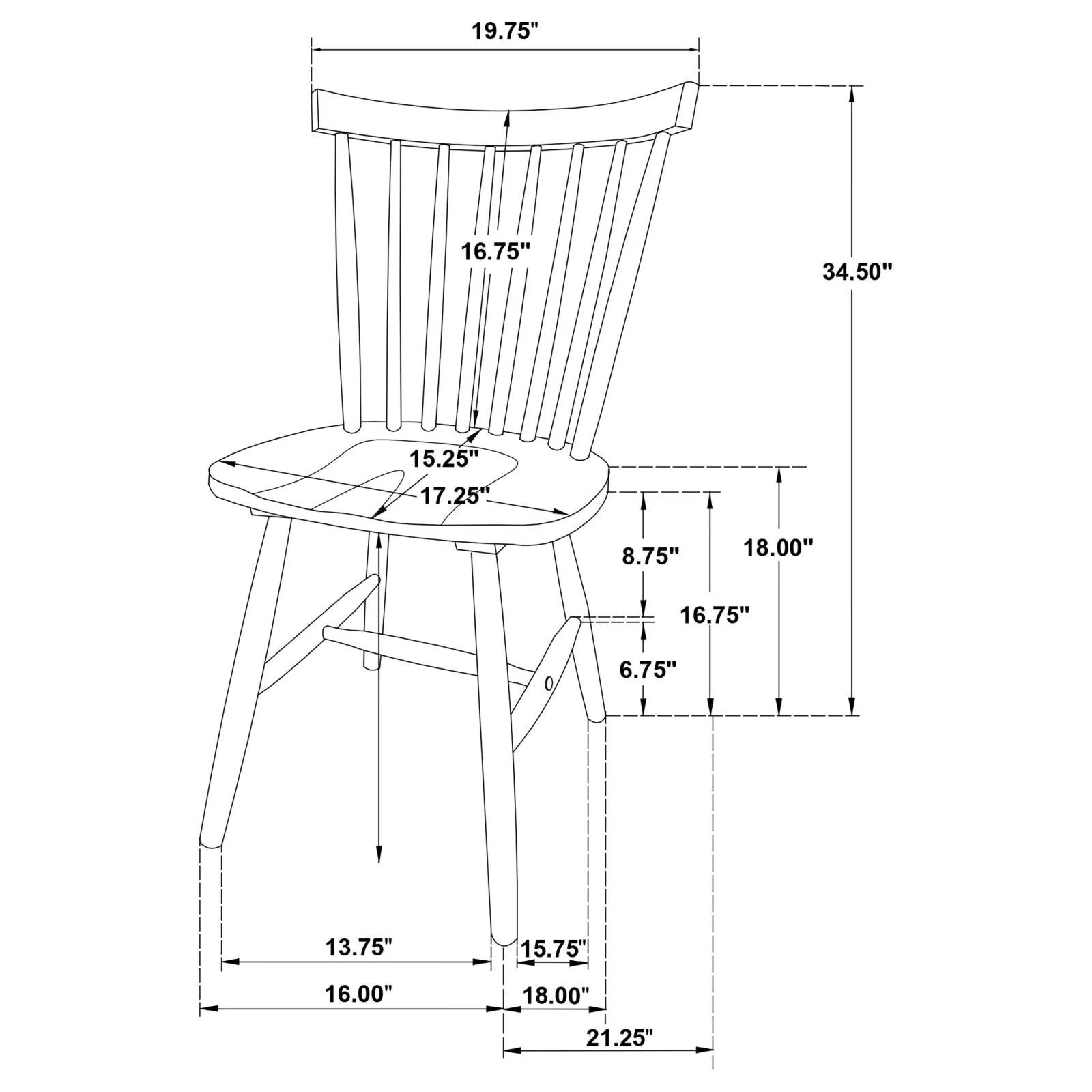 Hollyoak Walnut/Black 7-Piece Rectangular Dining Set - Image 12