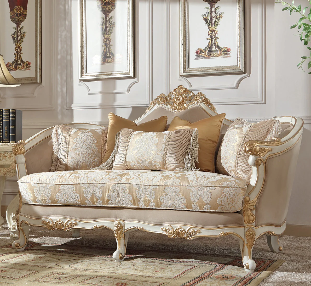Homey Design HD-2669 Plantation Cove White 3-Piece Set - Image 3