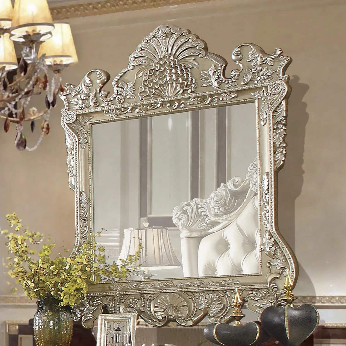 Homey Design HD-8022 Champagne Gold Mirror
