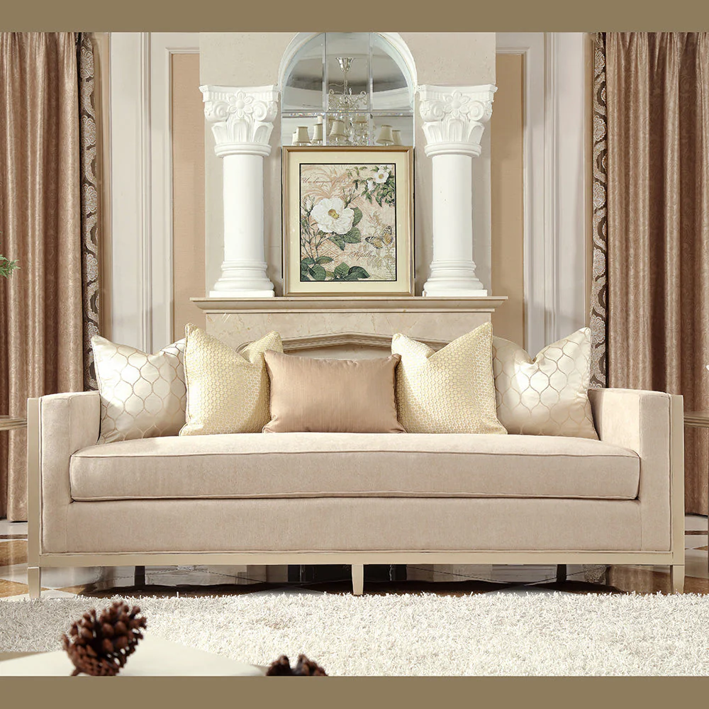 Homey Design HD-8911 Champagne Loveseat - Image 2