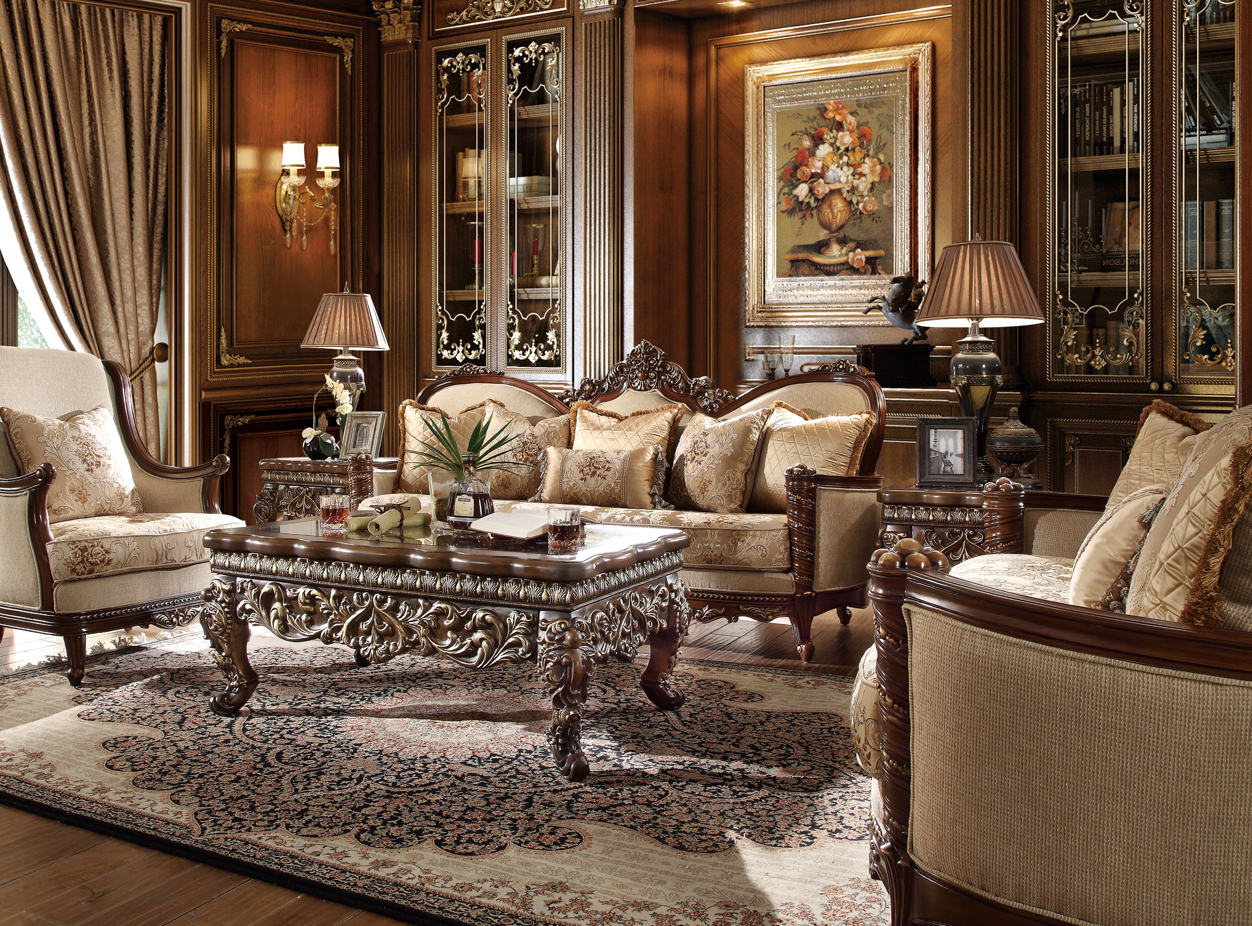 Homey Design HD-92 Extra Dark Walnut 3-Piece Set
