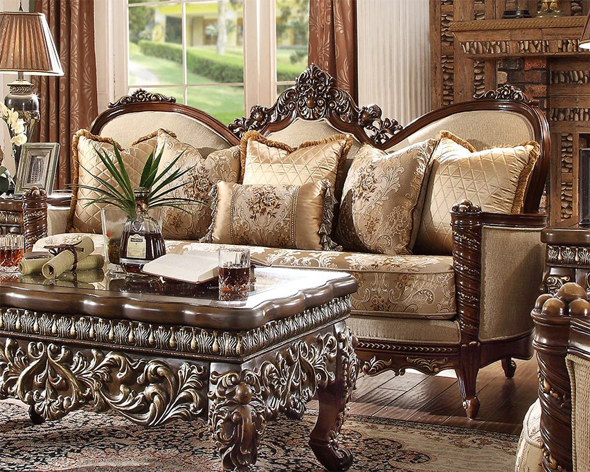 Homey Design HD-92 Extra Dark Walnut Loveseat