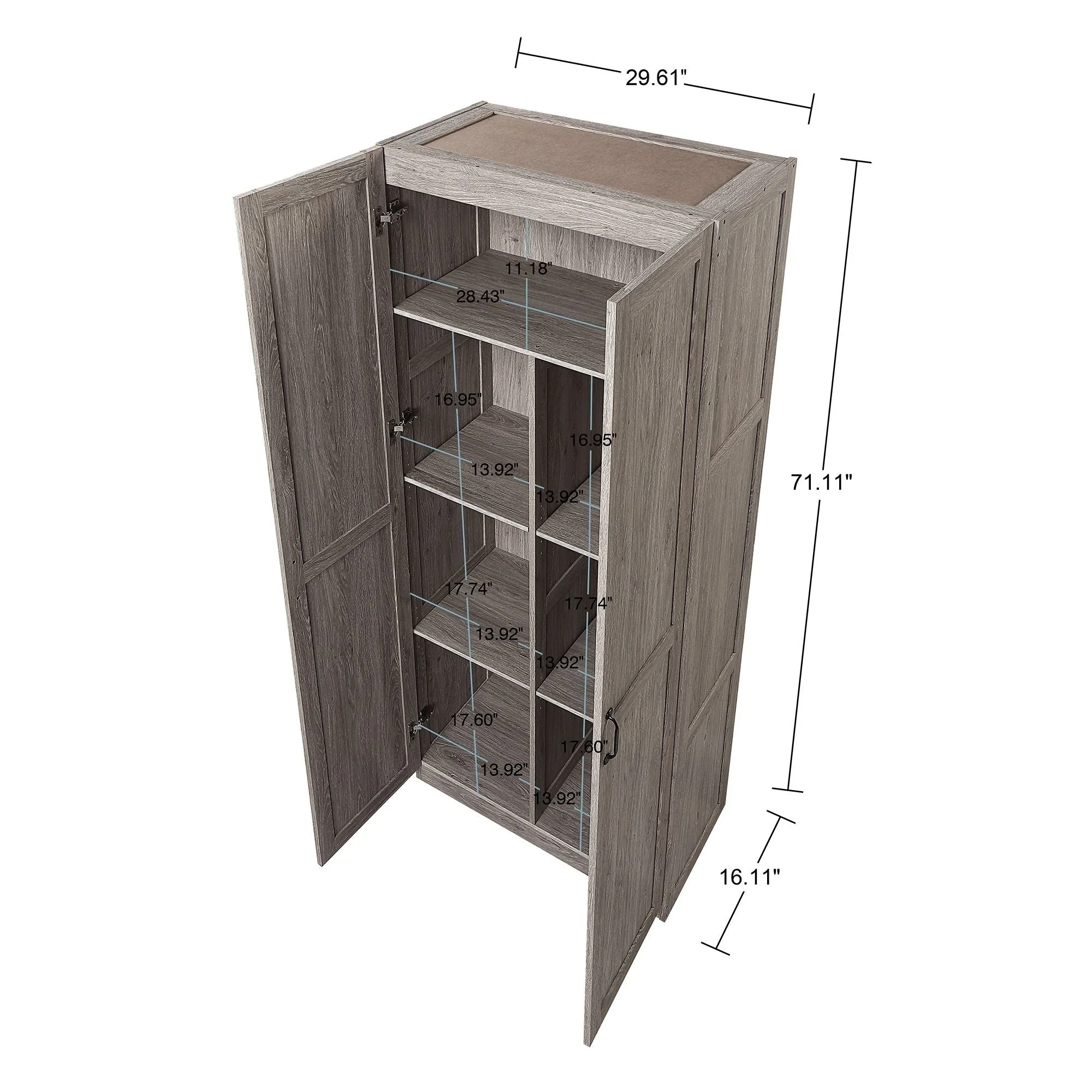 Hopkins Storage Closet 2.0 in Grey - Image 3