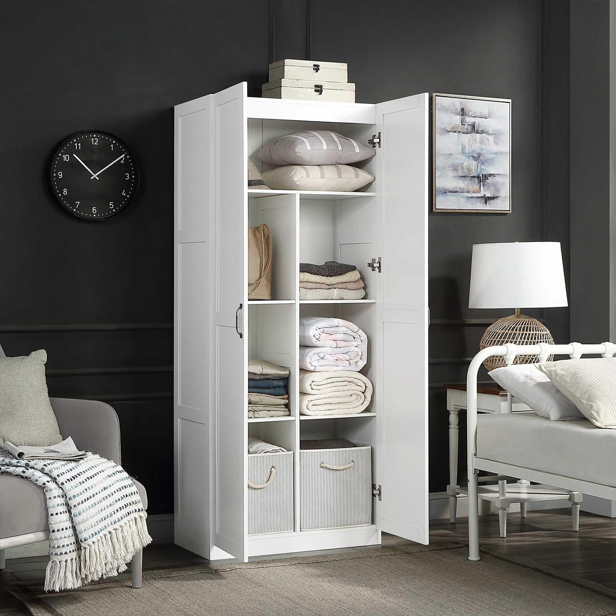 Hopkins Storage Closet 2.0 in White - Image 4