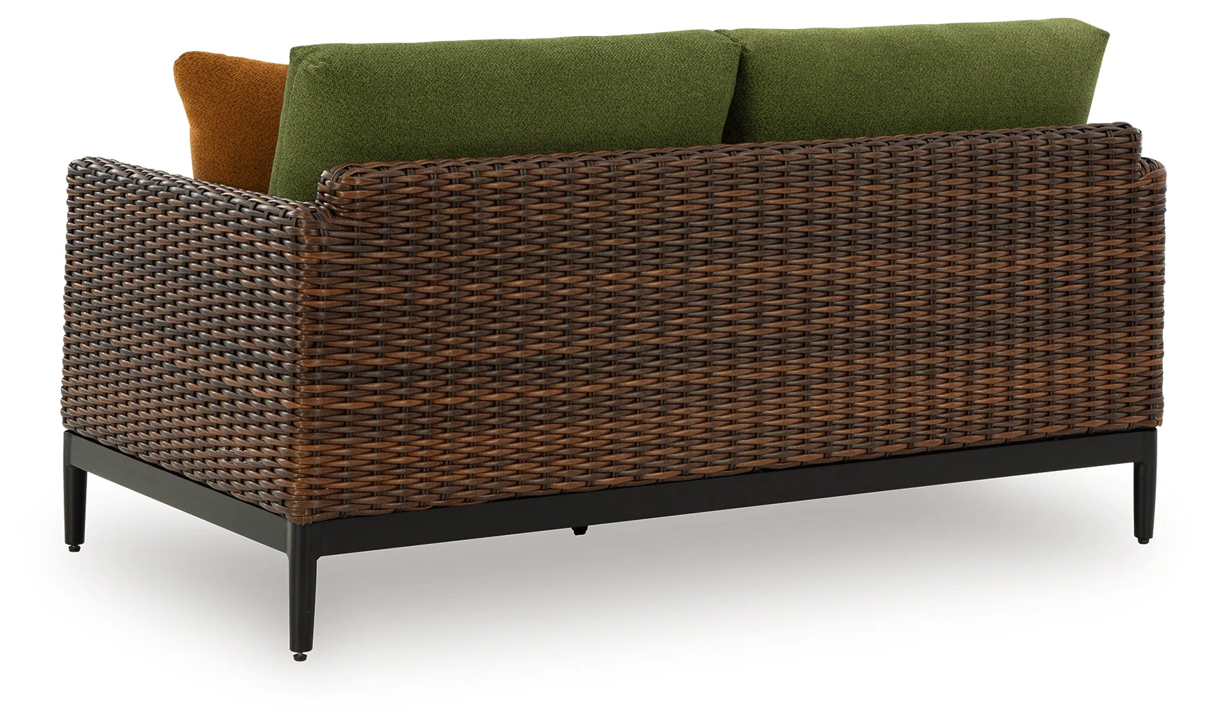 Horizon Hall Brown/Green Outdoor Sofa and Loveseat - Image 5