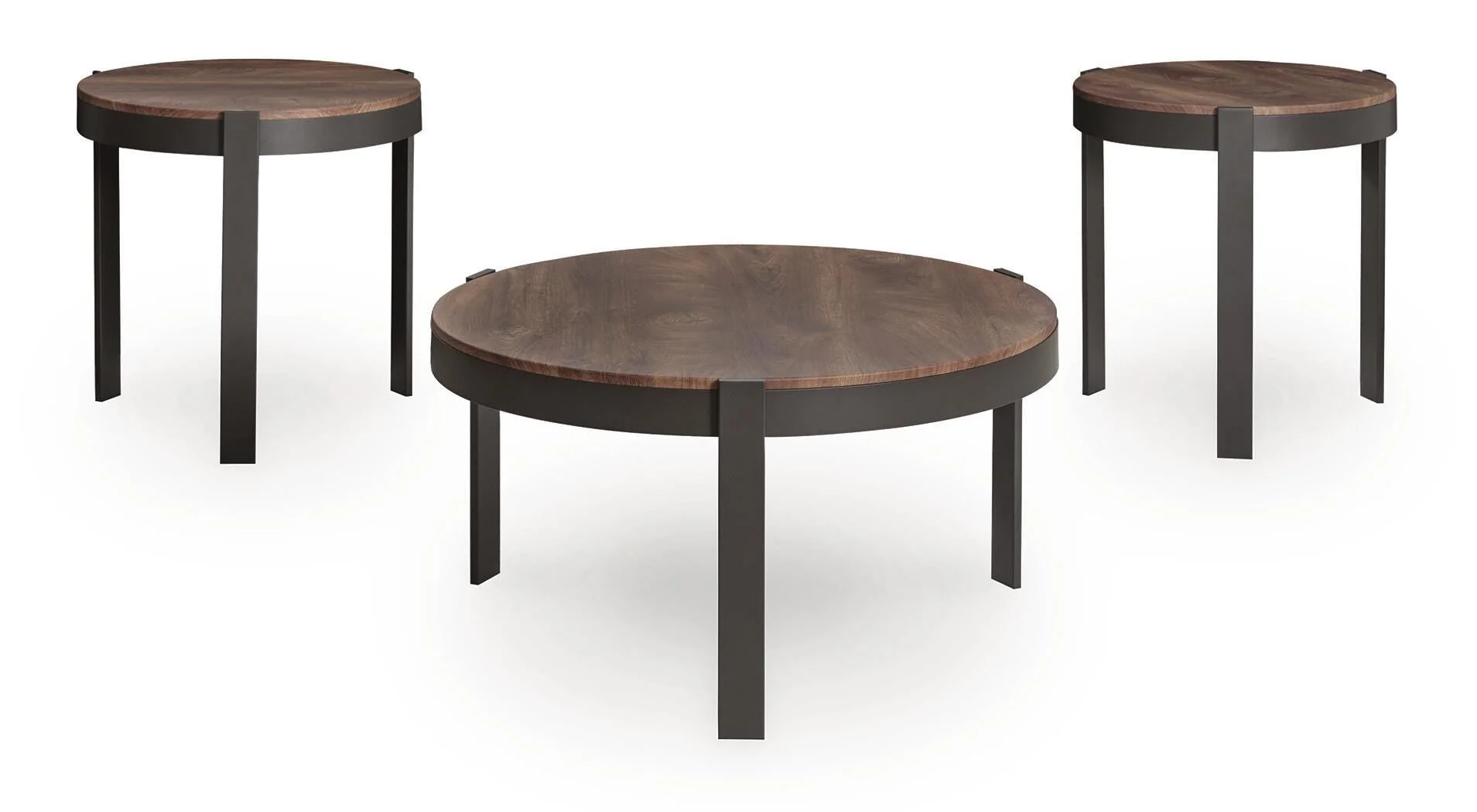 Horizon Hills Brown/Black Table, Set of 3 - Image 3