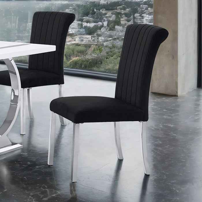 Horley Silver/Black 7-Piece Dining Room Set