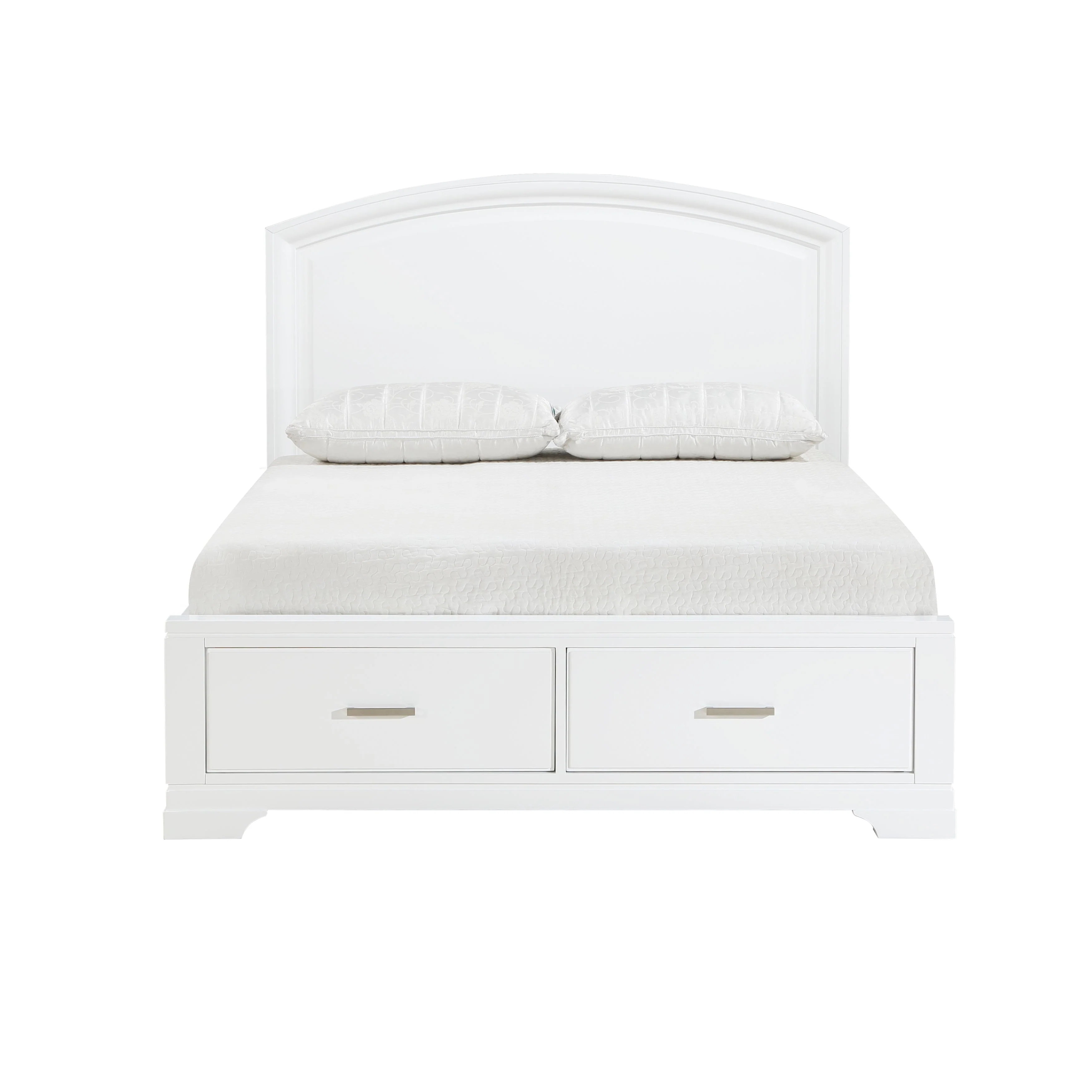 Hudson White Queen Storage Platform Bed - Image 5