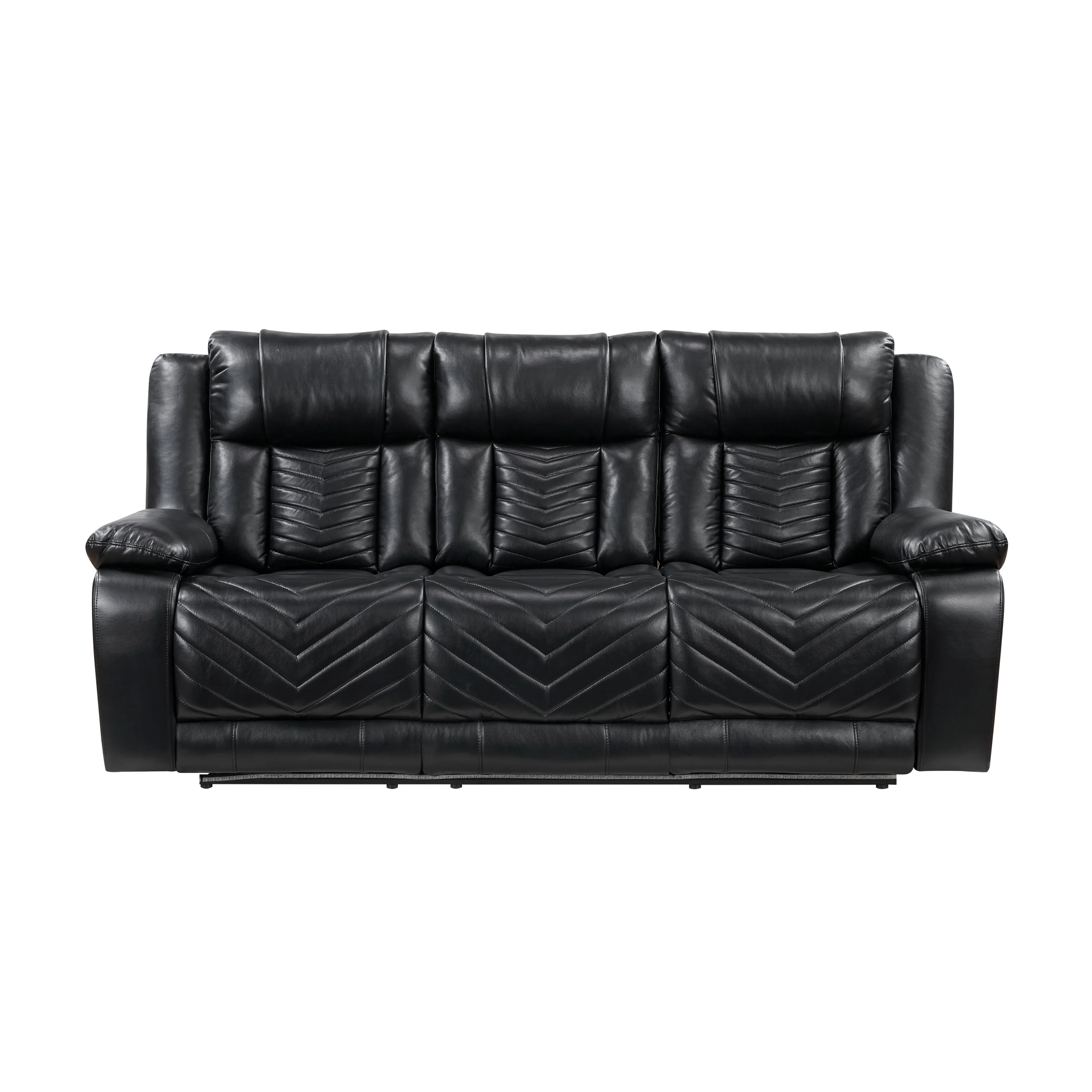 Huron Black Power Double Reclining Living Room Set - Image 5