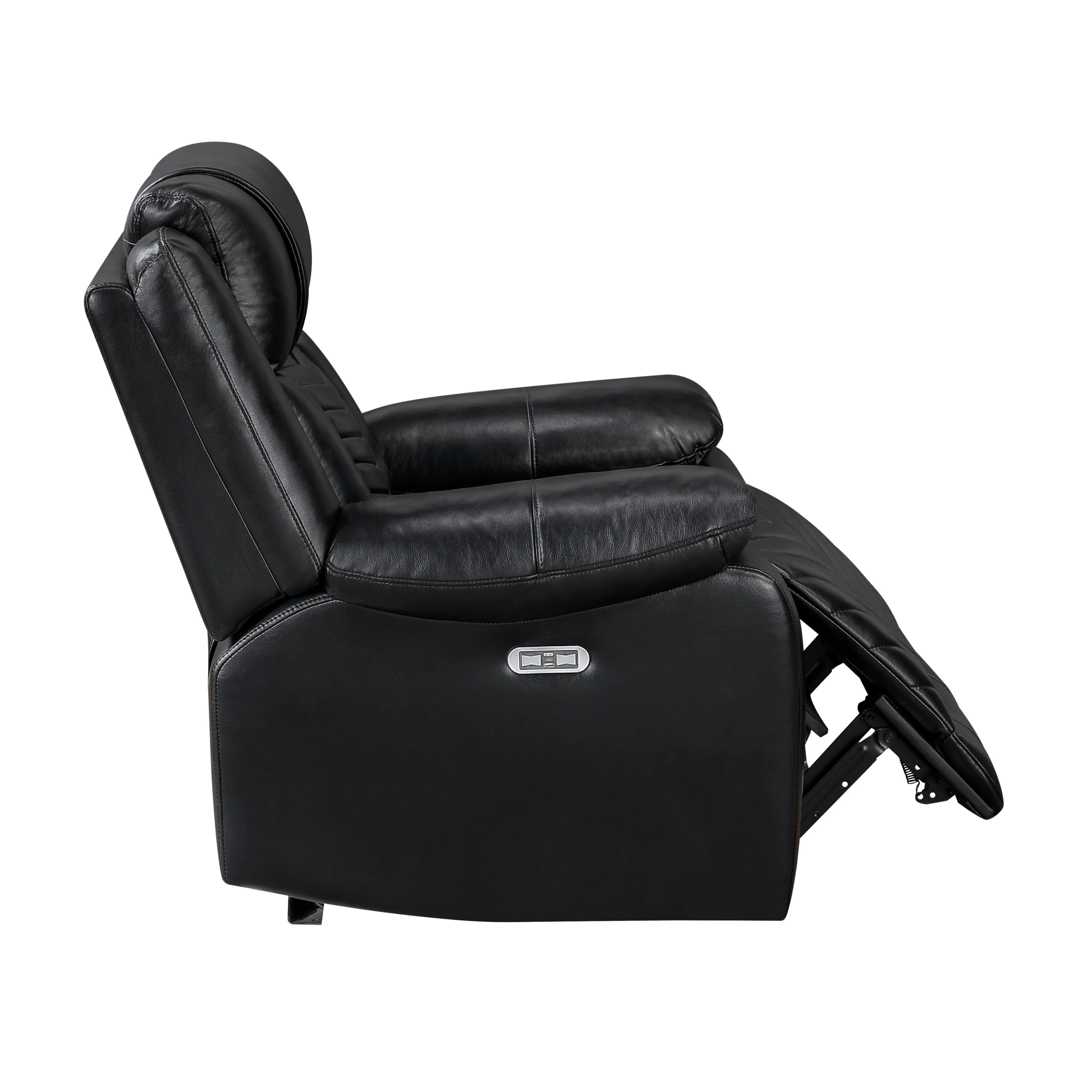 Huron Black Power Reclining Chair - Image 9