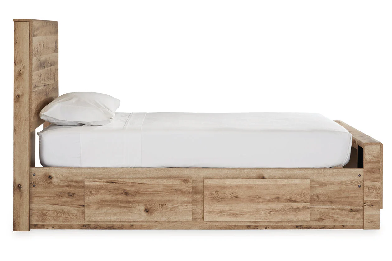 Hyanna Tan Brown Twin Storage Platform Bed with 4 Drawers - Image 5
