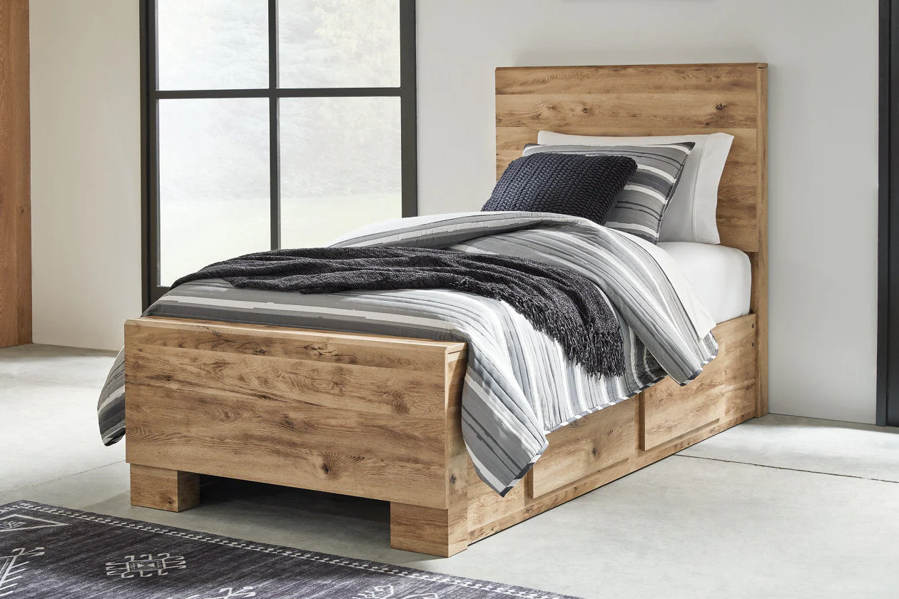 Hyanna Tan Brown Youth Two Side Storage Panel Bedroom Set - Image 2