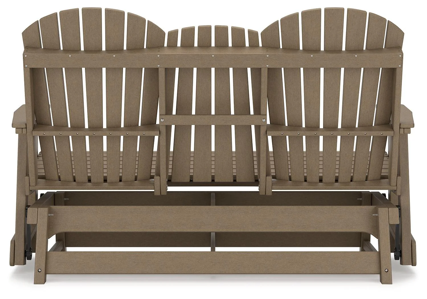 Hyland wave Driftwood Outdoor Glider Loveseat - Image 6
