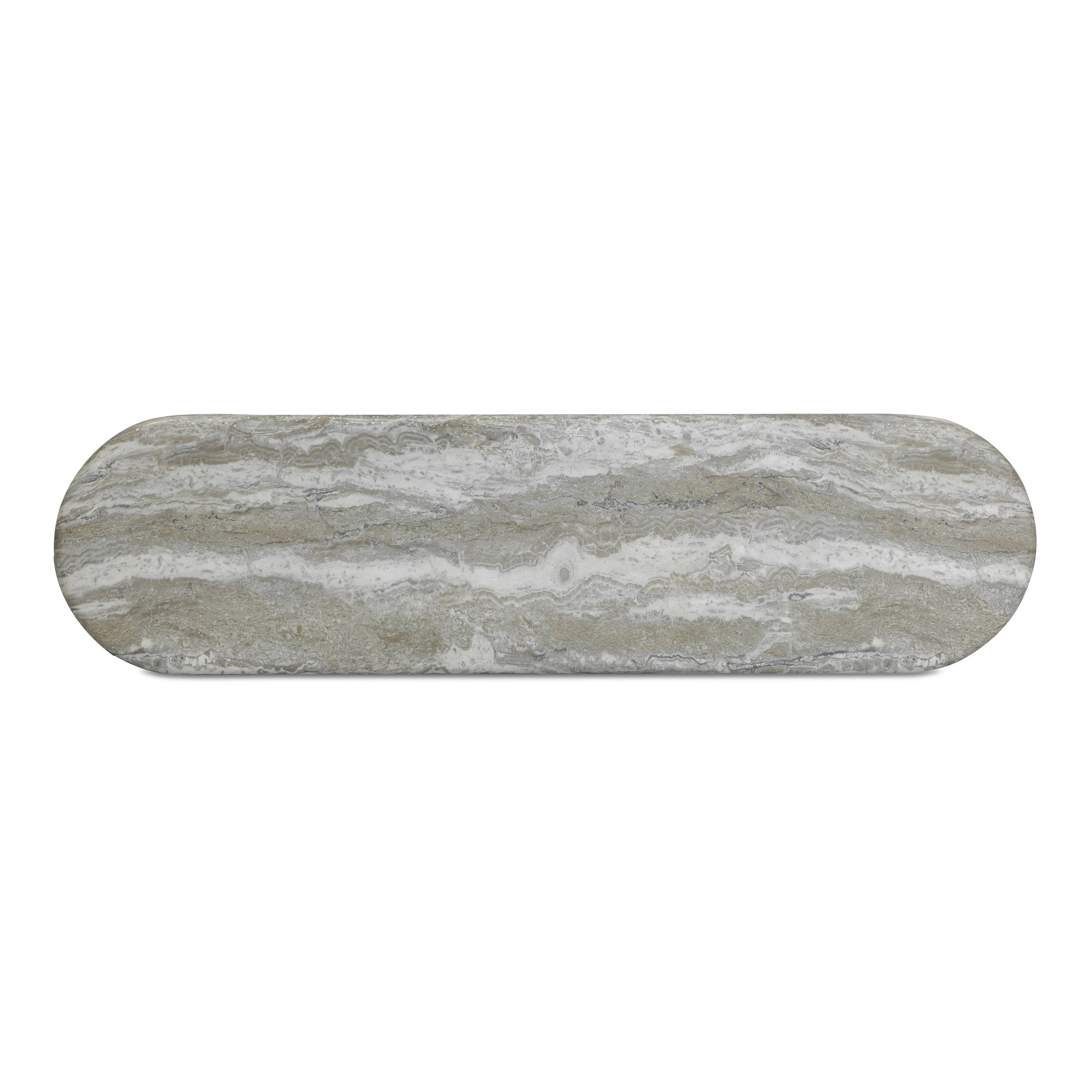 Hyre 59" Faux Stone Indoor/Outdoor Concrete Console Table - Image 7