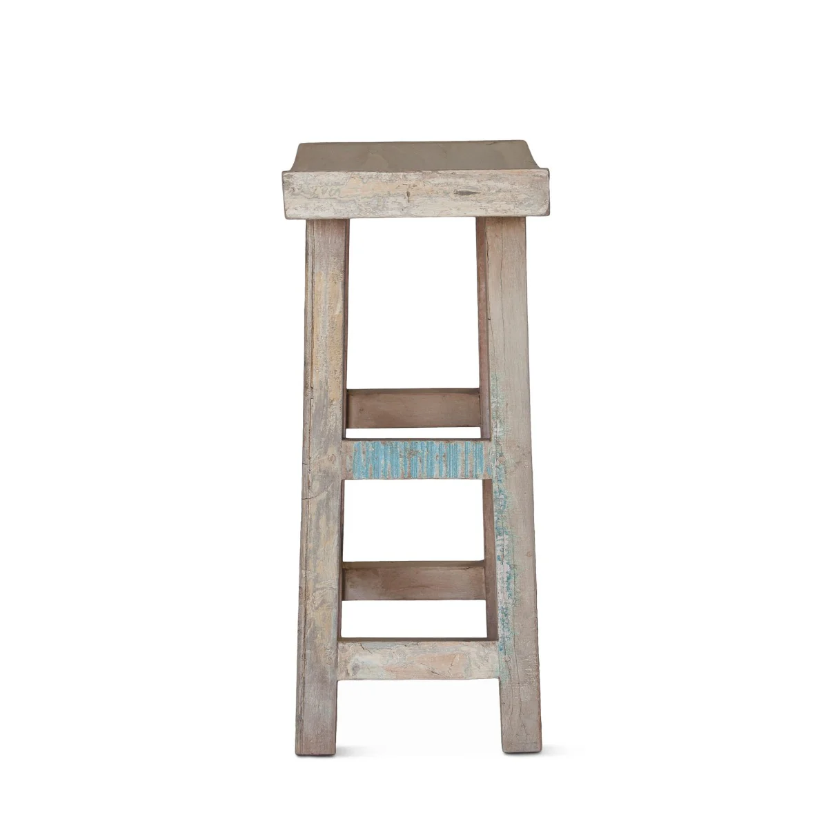Ibiza 19" Counter Chair in Vintage Teal Reclaimed Wood - Image 3