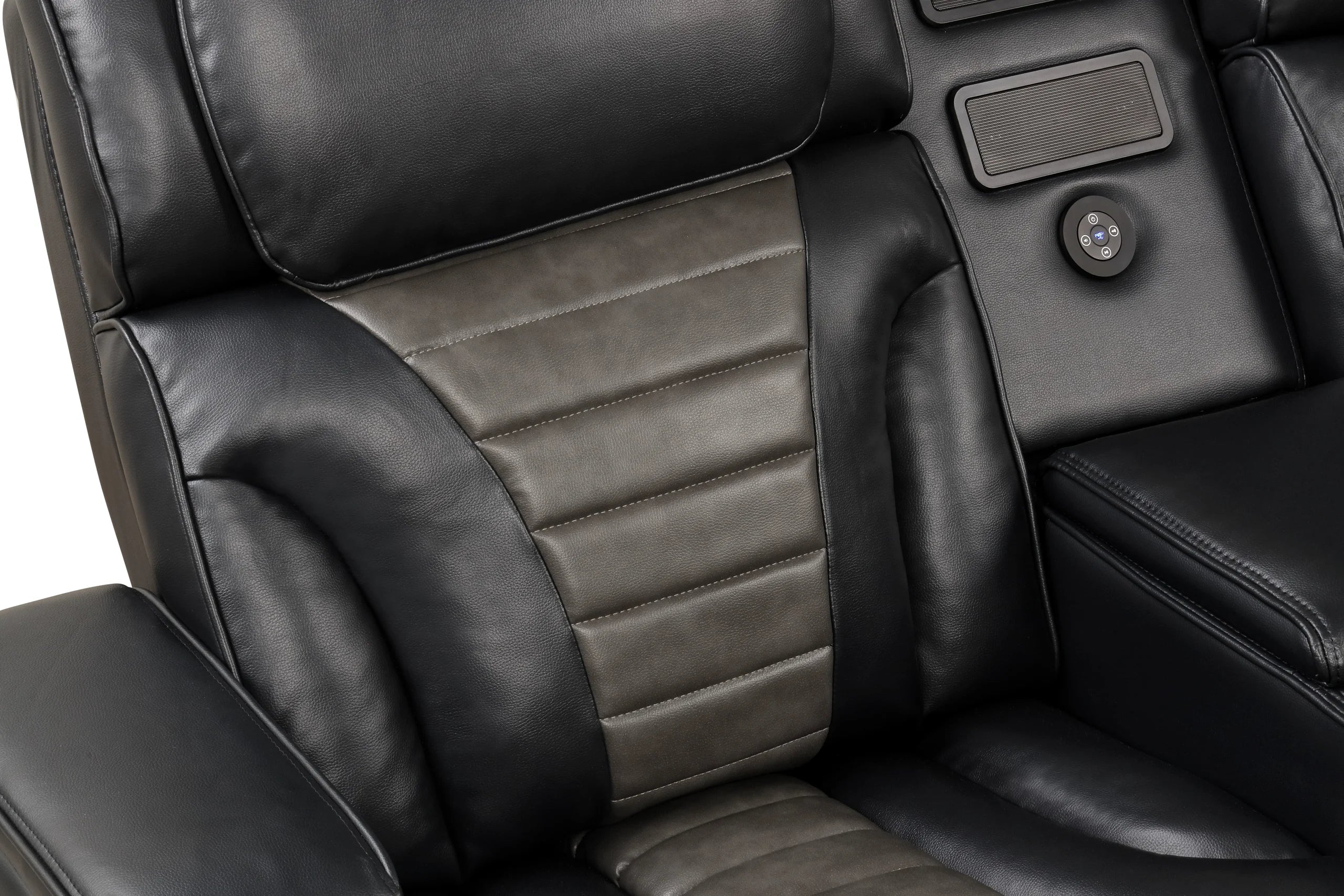 Ibiza Black Power Reclining Sectional (Power Headrests) - Image 3