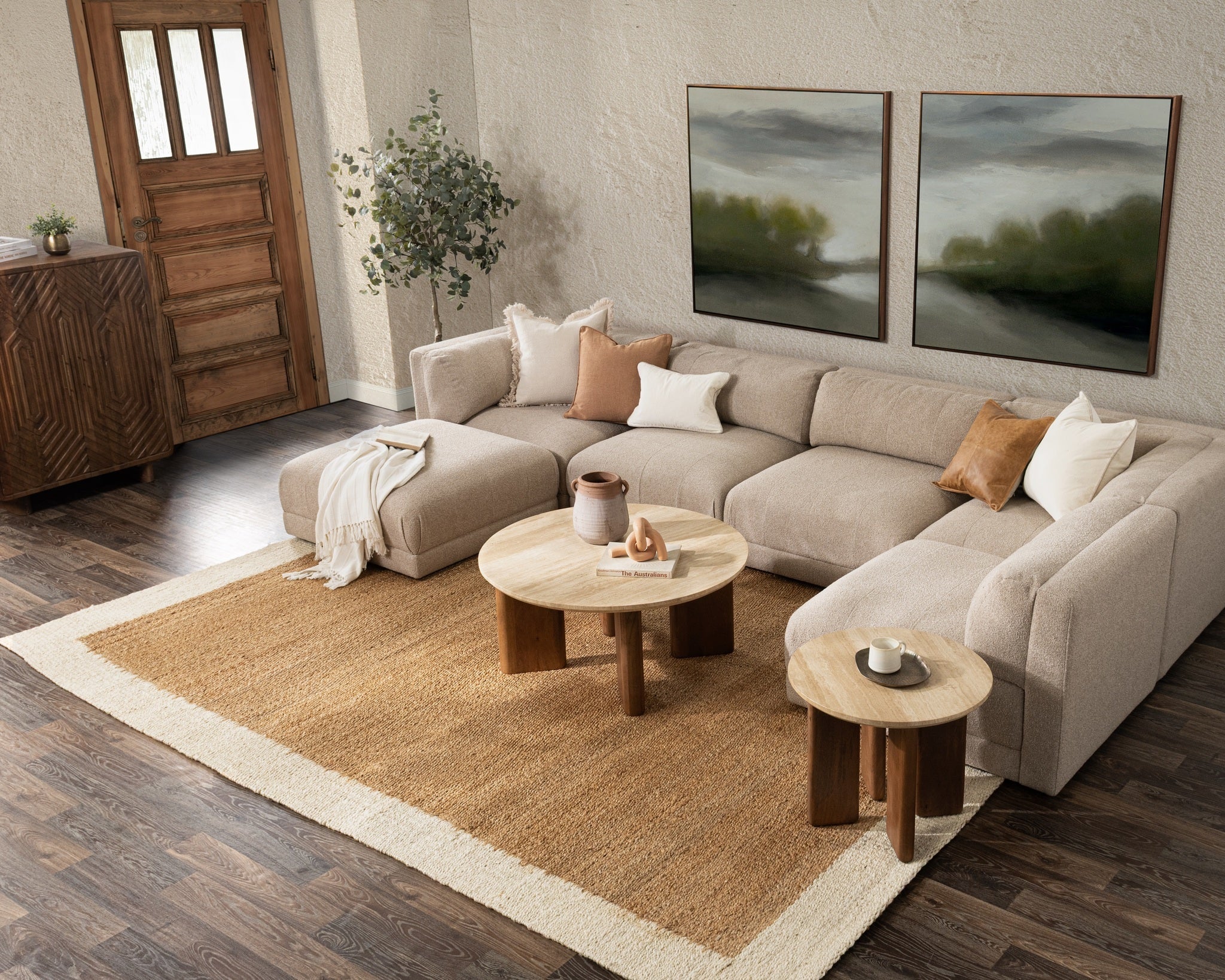 Idella Coffee Table - Tan - Image 8