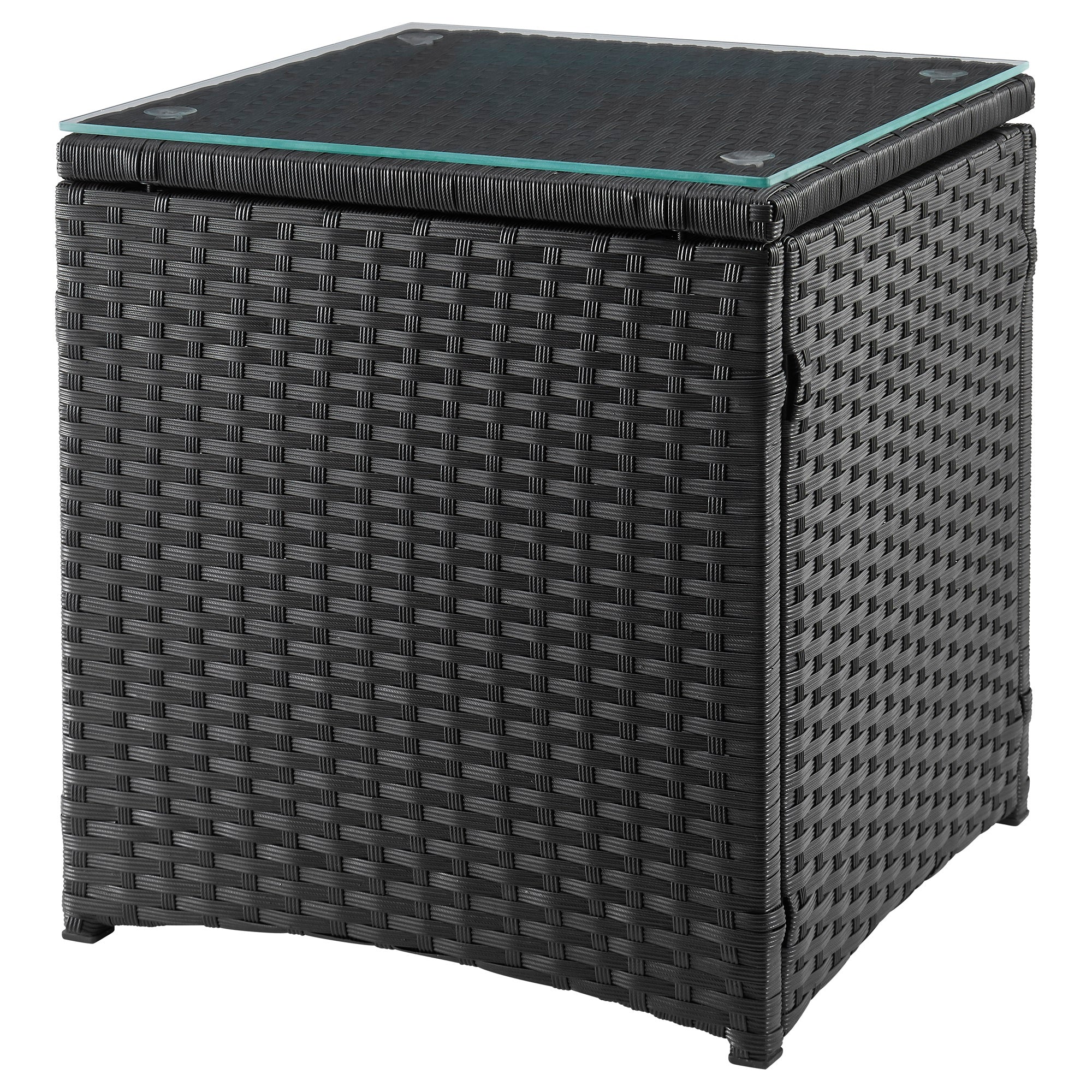 Imperia Patio 2-Person Seating Group with End Table with Grey Cushions - Image 5