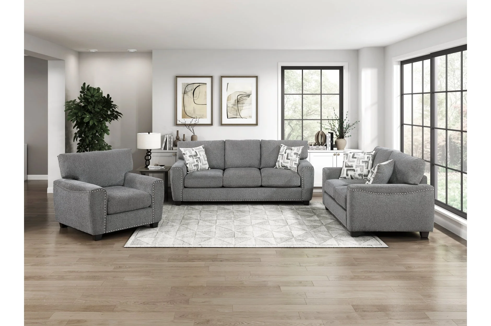 Isabel Dark Gray Sofa - Image 8
