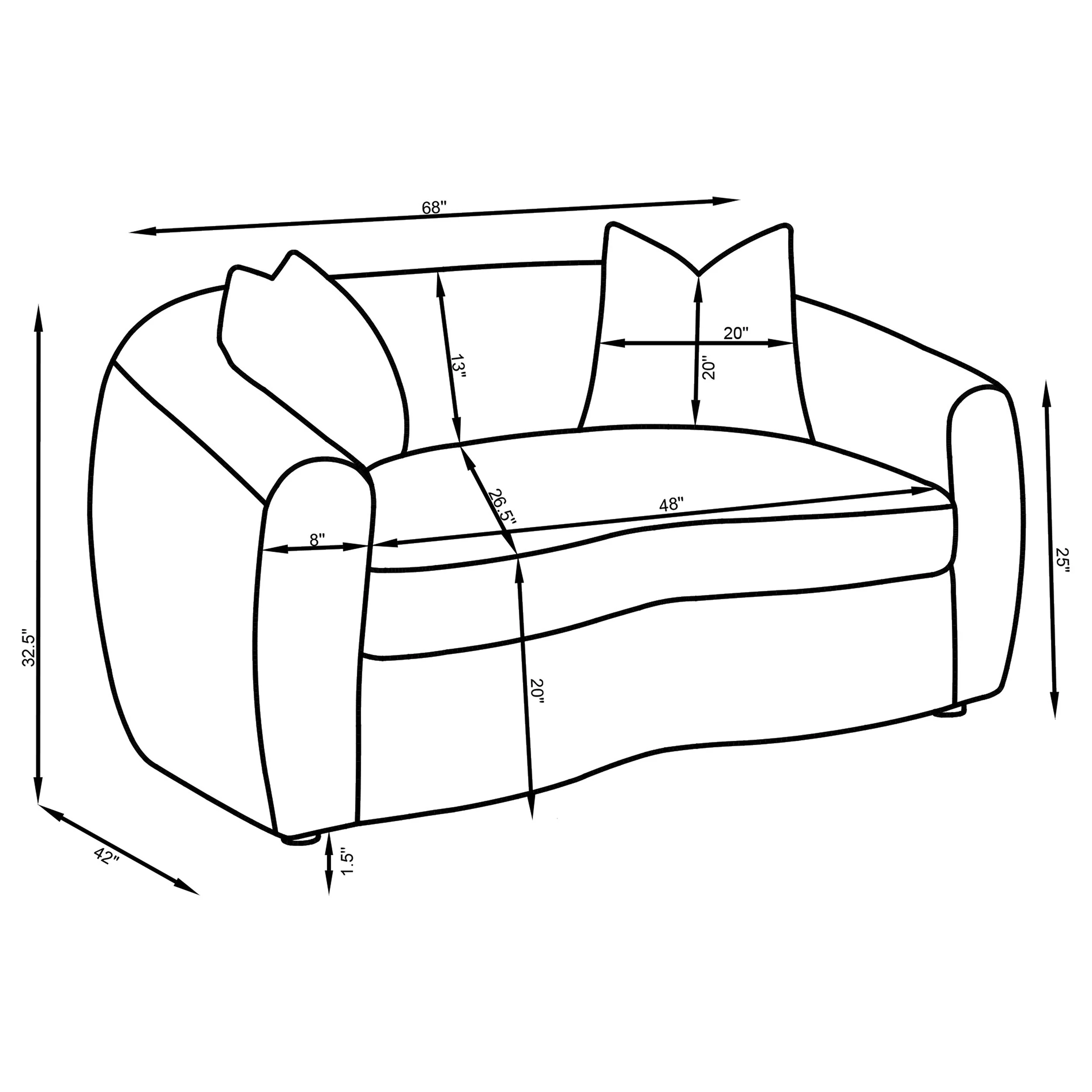 Isabella Sand 3-piece Fabric Upholstered Sofa Set - Image 10