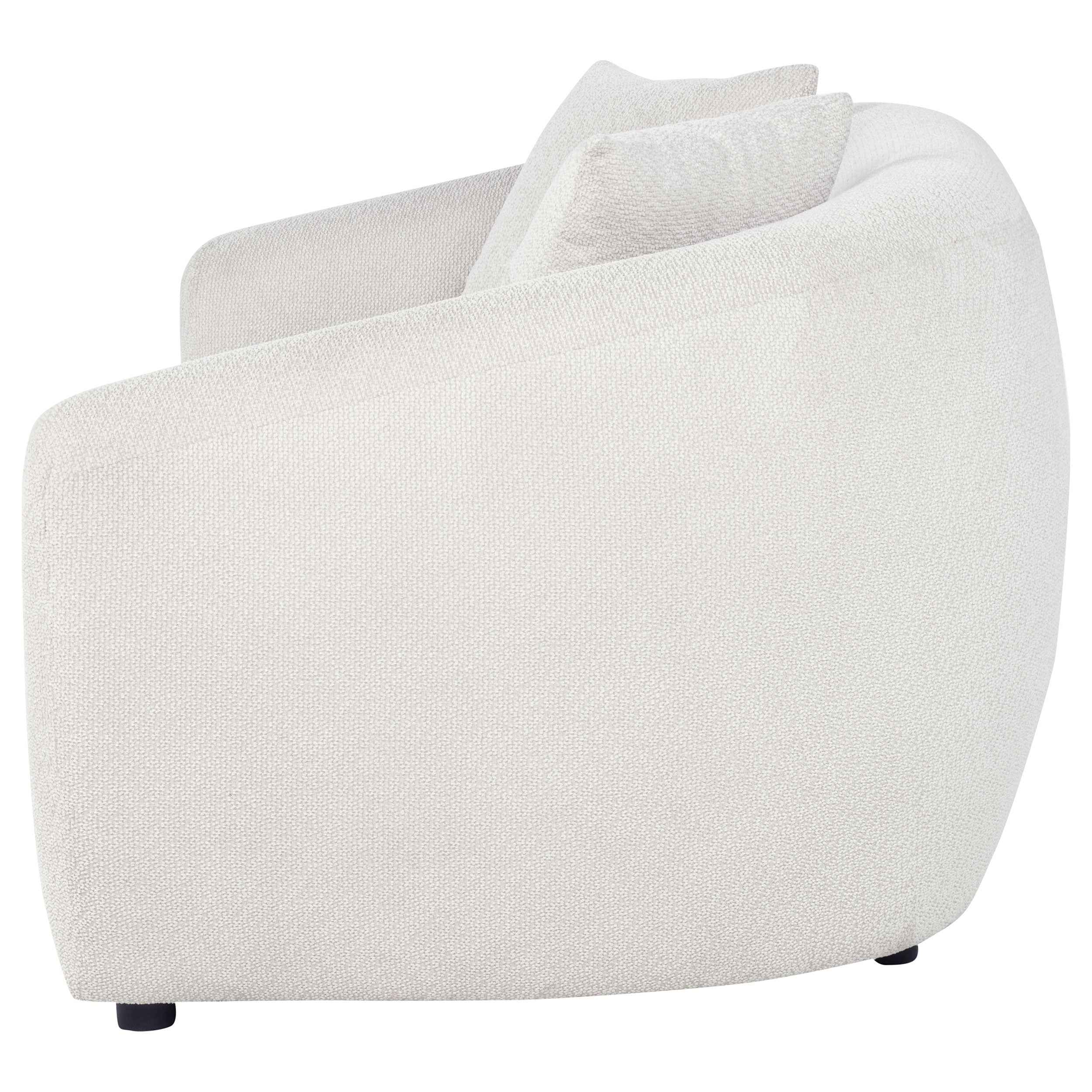 Isabella Sand Fabric Upholstered Loveseat - Image 4